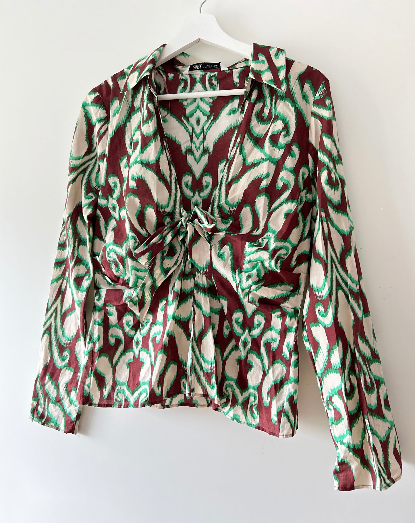 Chemisier vert Zara