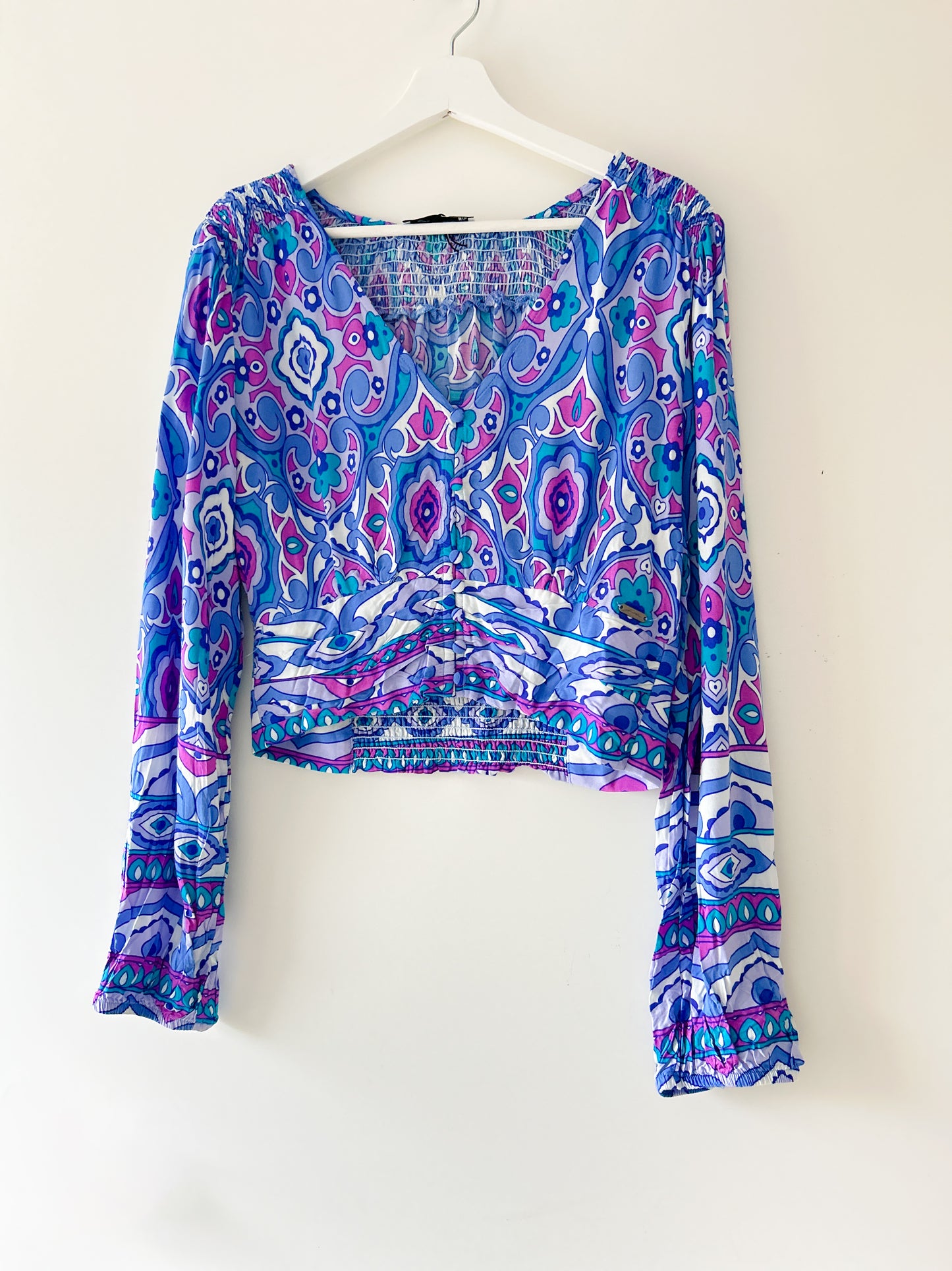Crop top - Bella blauw