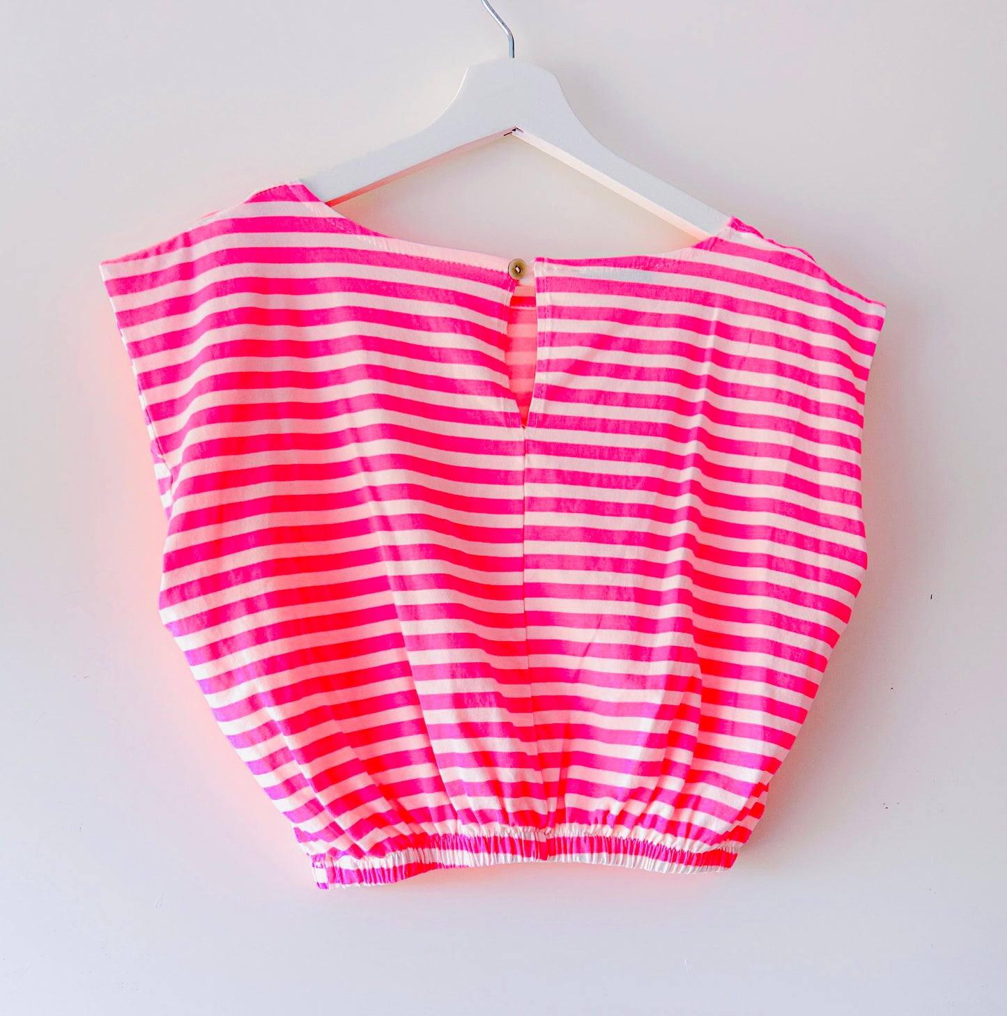 Tweedelige set - Neon-roze stripe