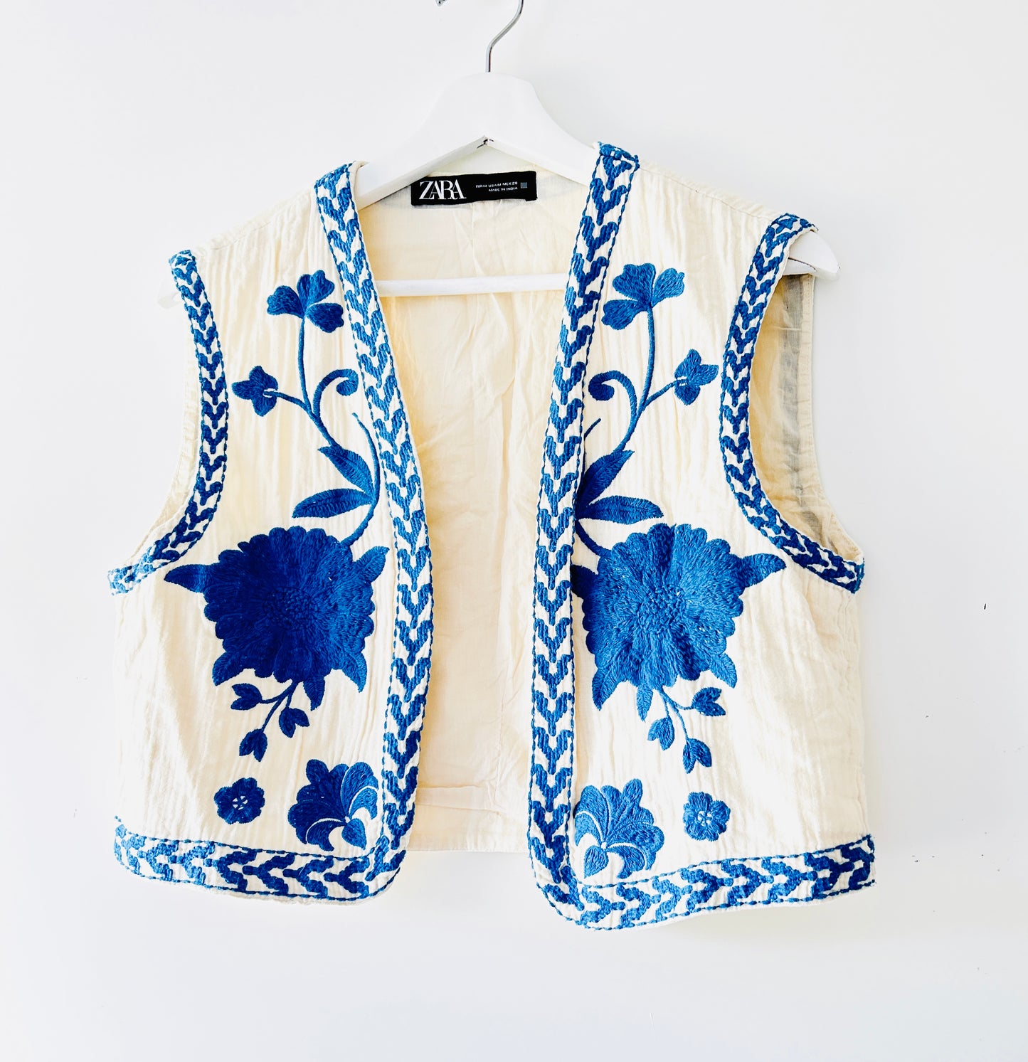 Zara embroidered vest
