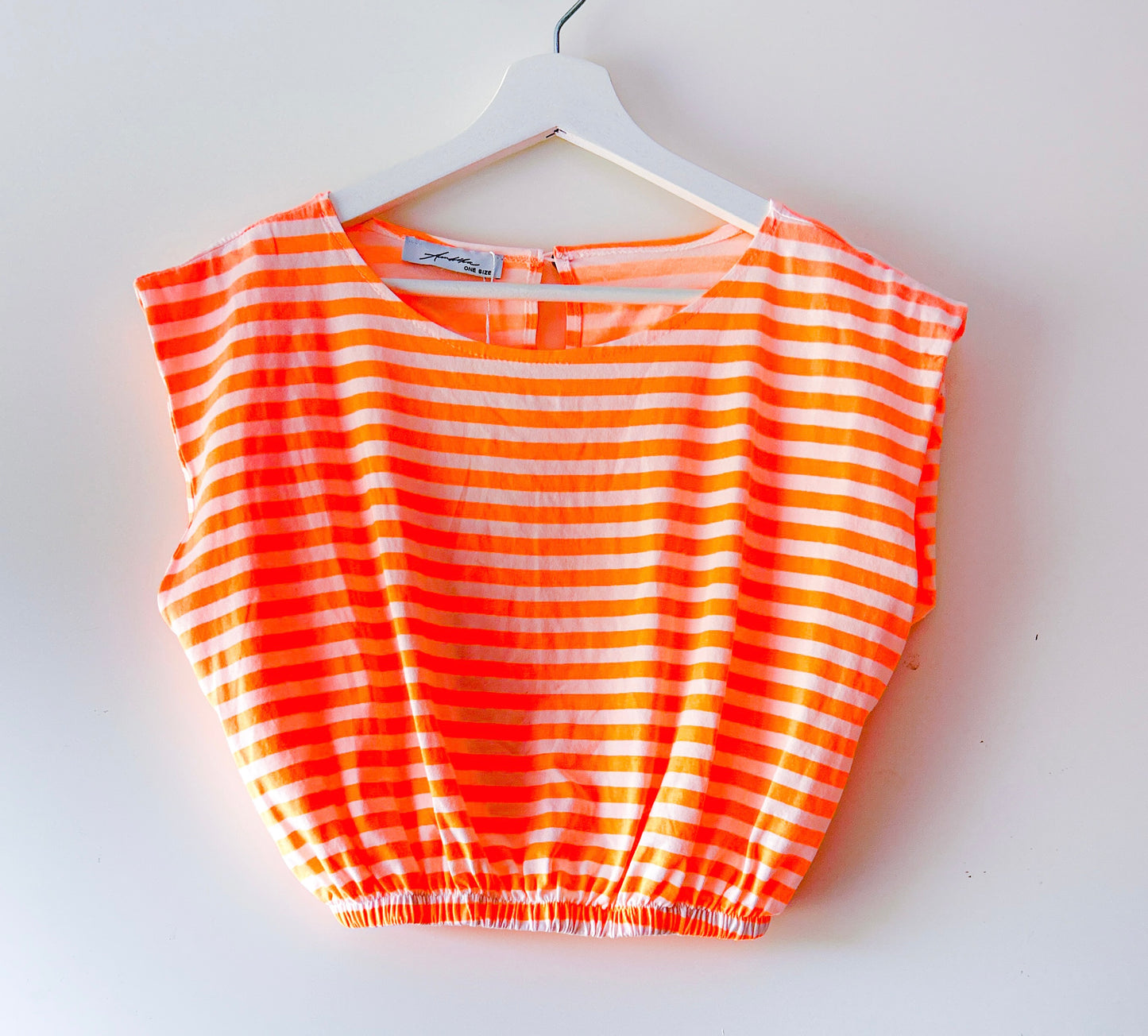 Tweedelige set - Neon-oranje stripe
