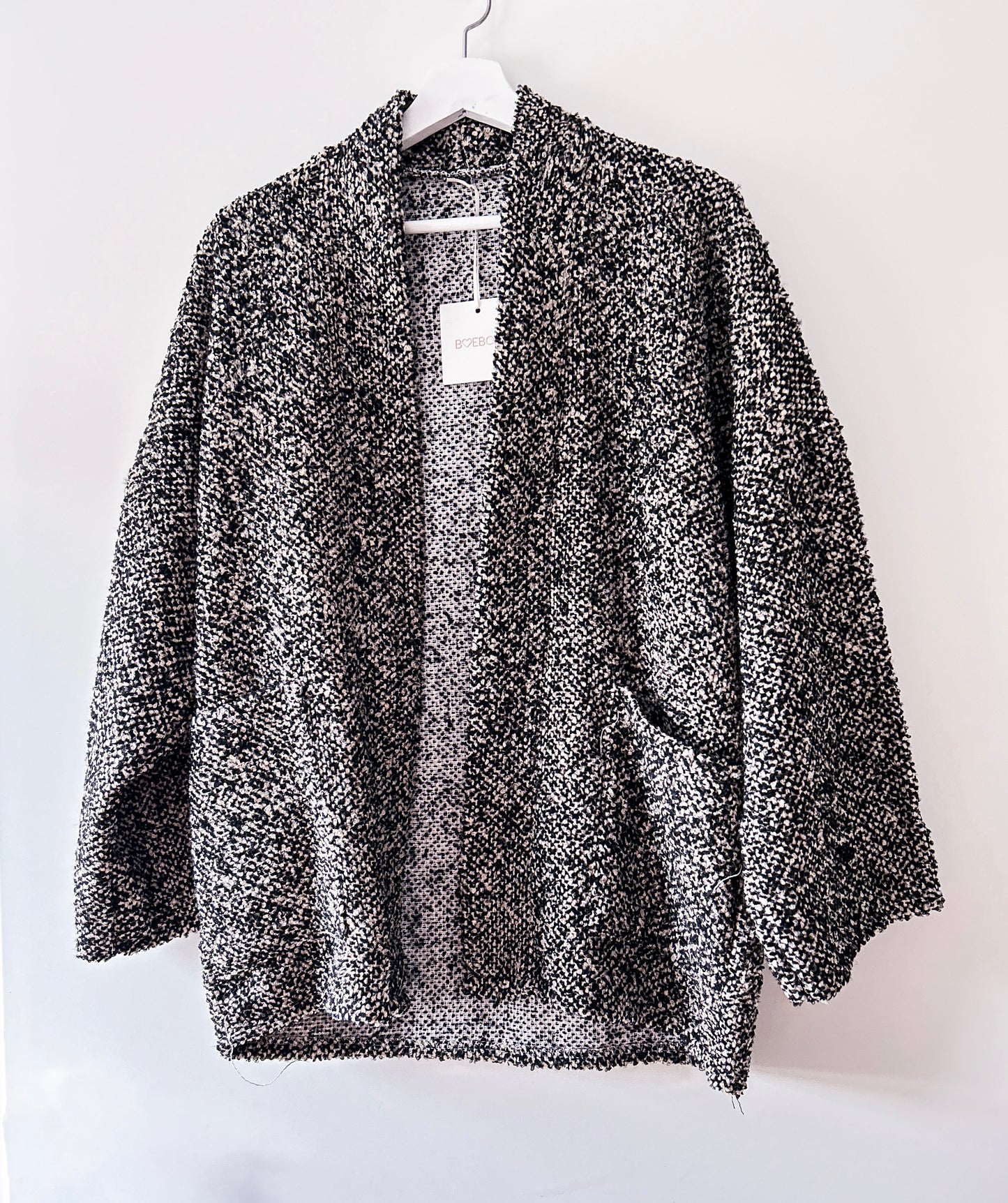 Blazer - Danté tweed melange zwart