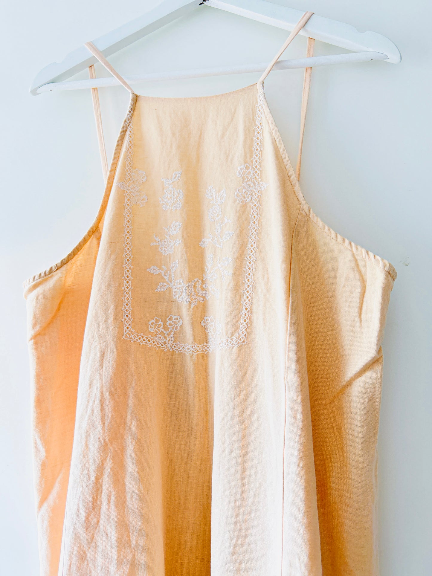 Pastel orange summer dress Zara