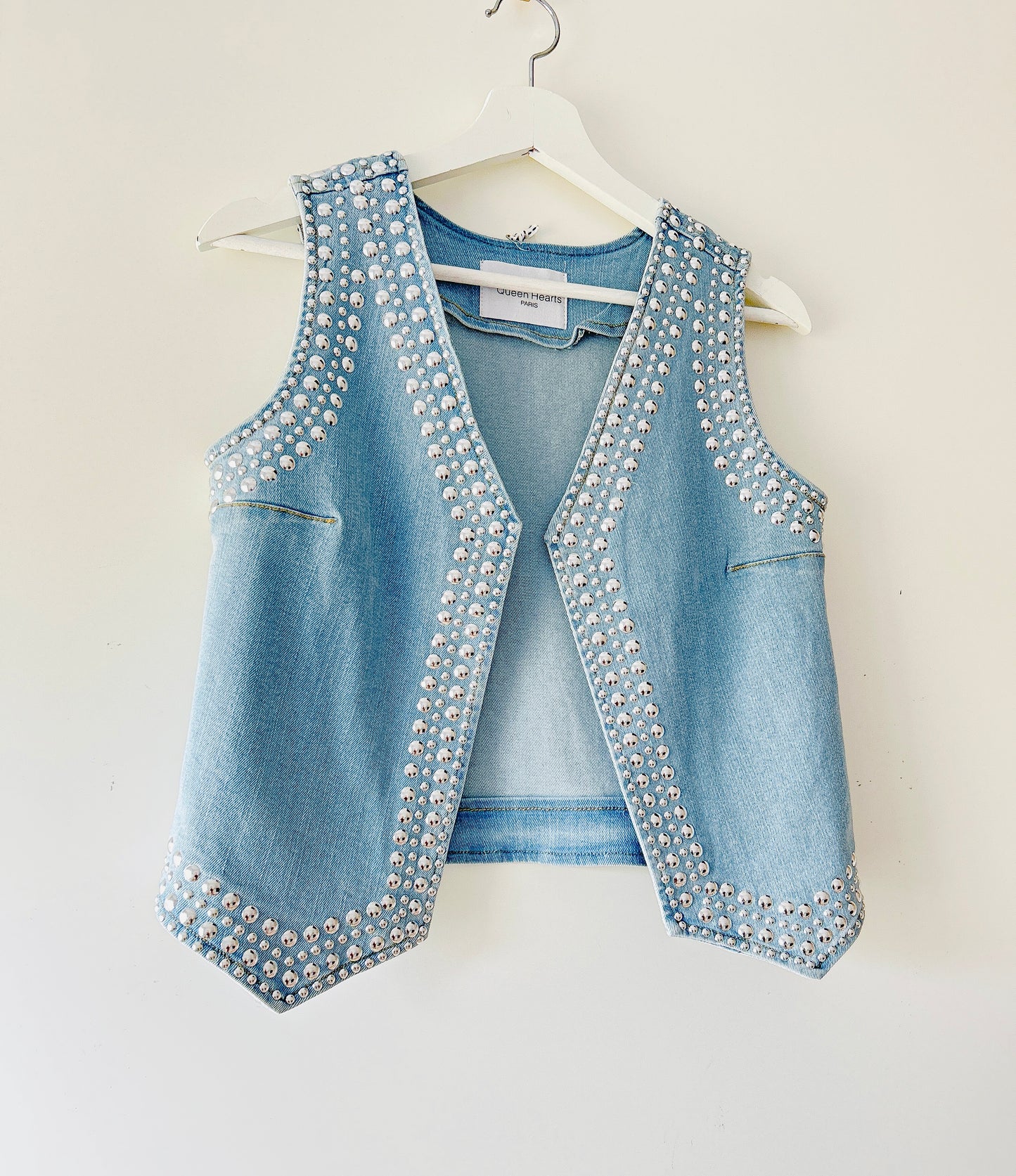 Gilet - Studded denim