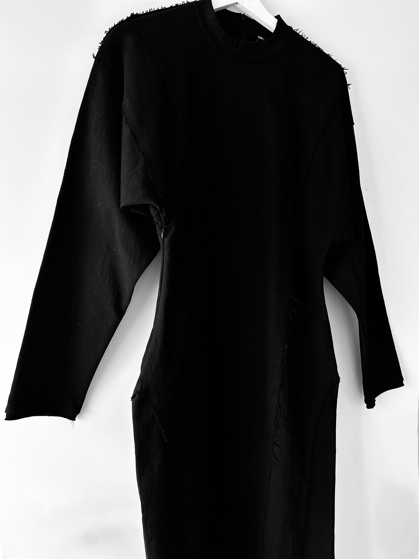 Robe longue en jean noir Zara