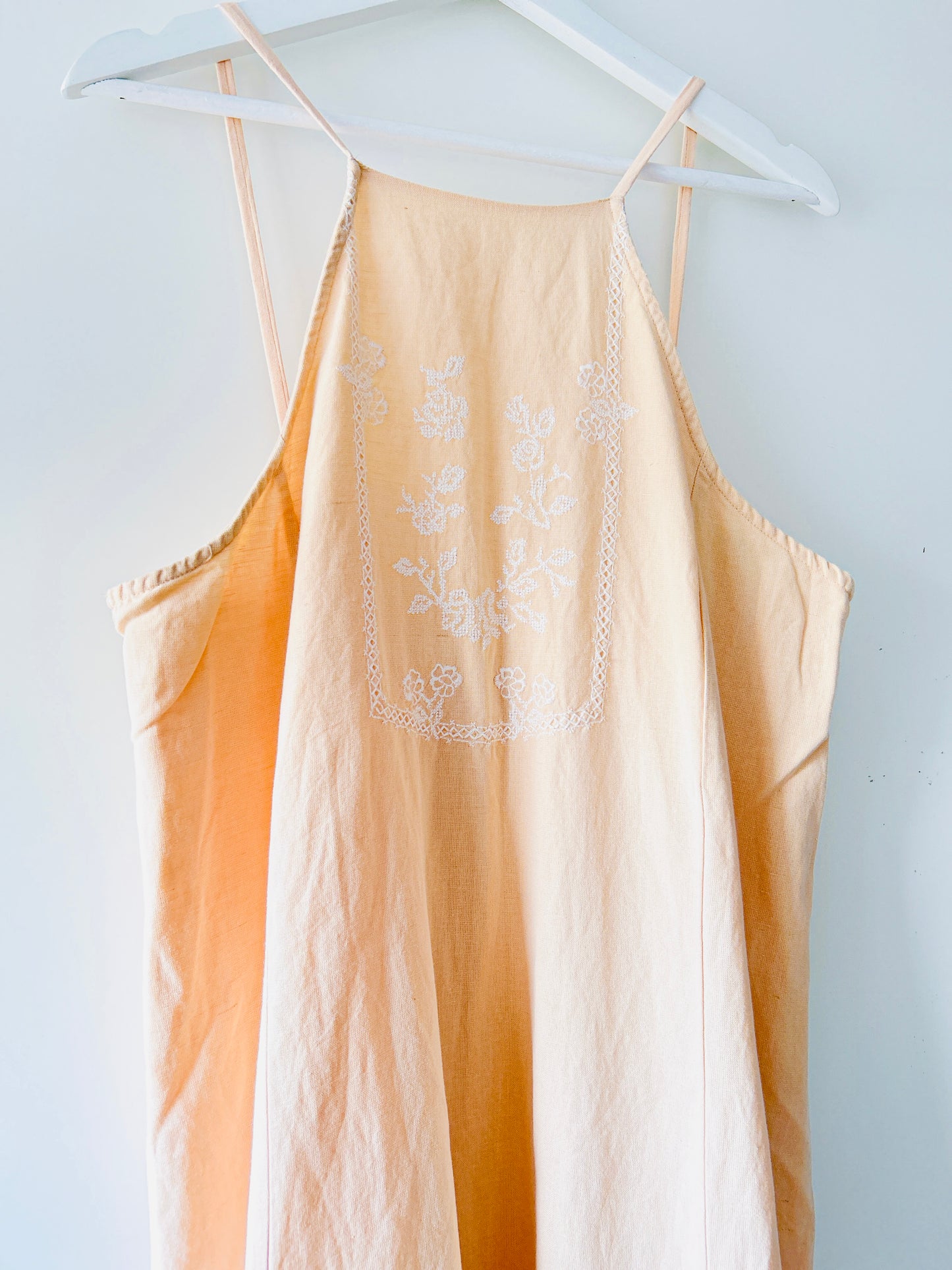 Pastel orange summer dress Zara