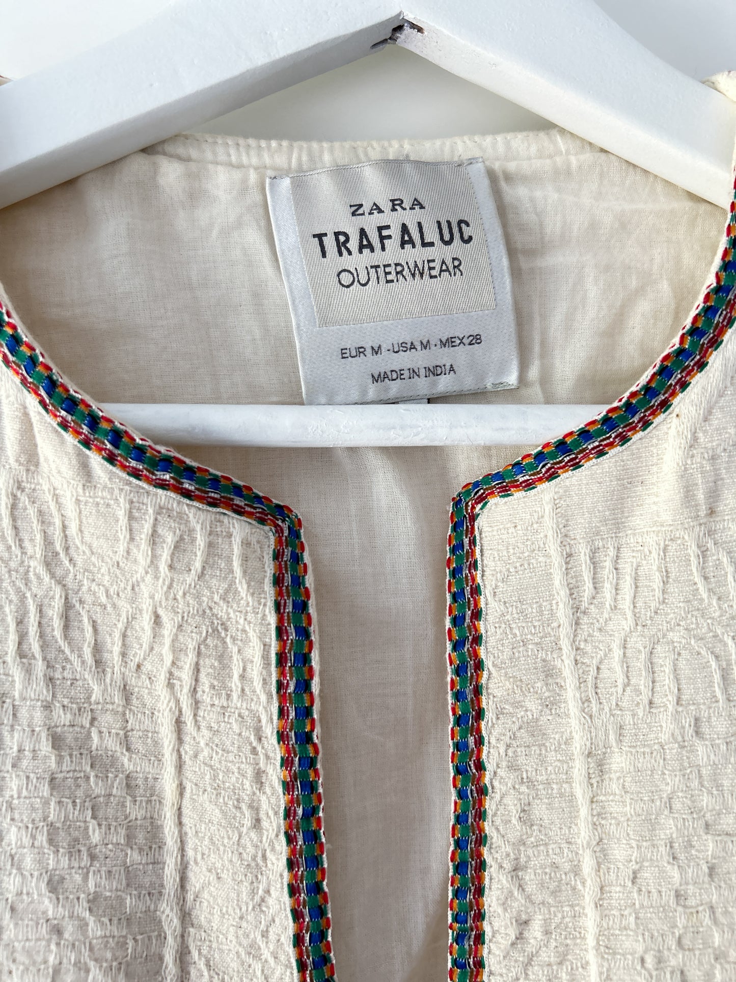 Bohemian ecru vest/jacket Zara