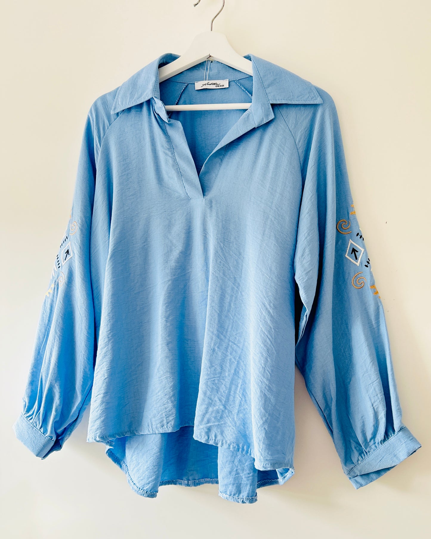 Blouse - Boho summer blauw