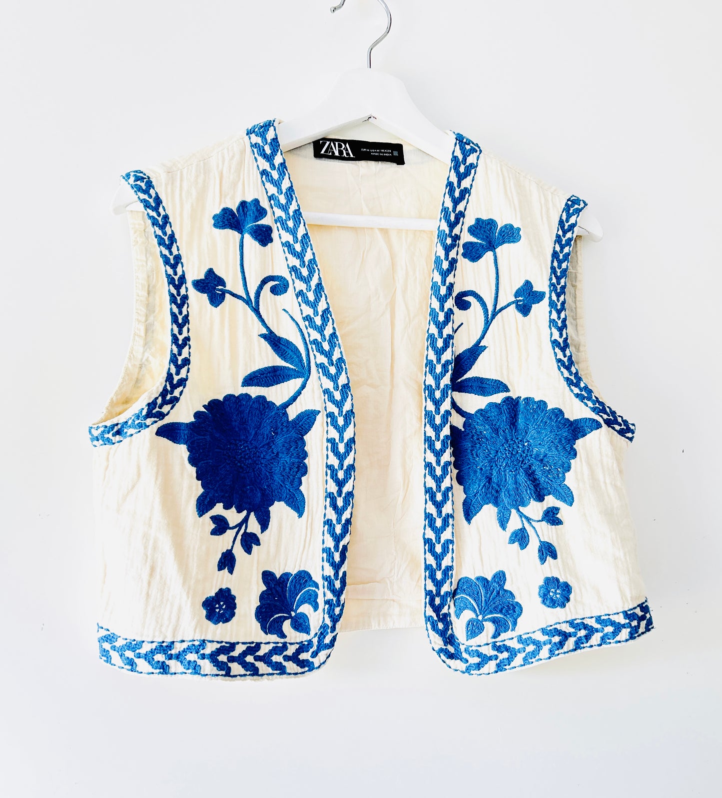Zara embroidered vest