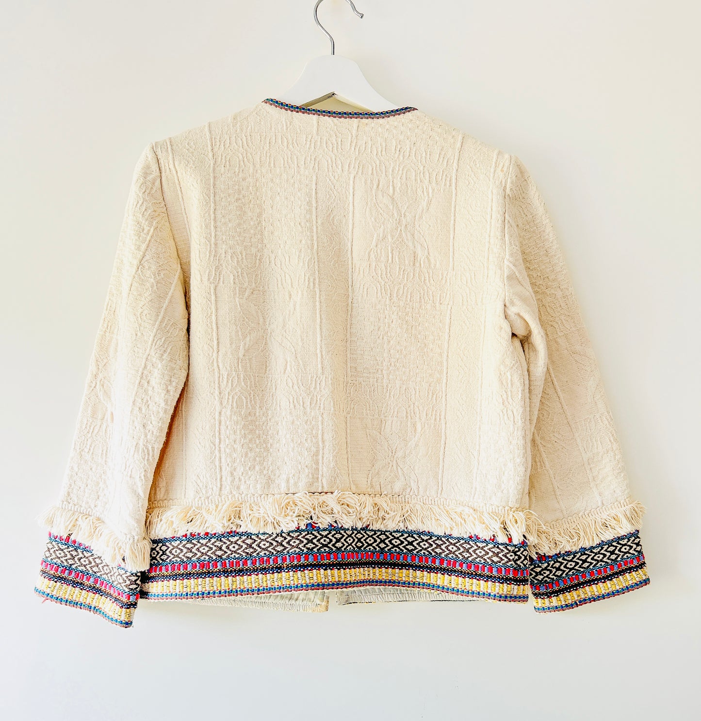 Bohemian ecru vest/jacket Zara