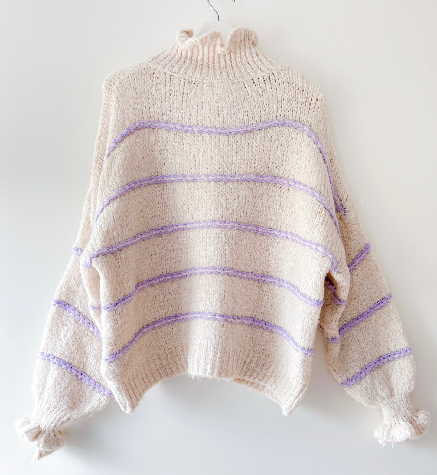 Vest - Ruffle chique lila streep