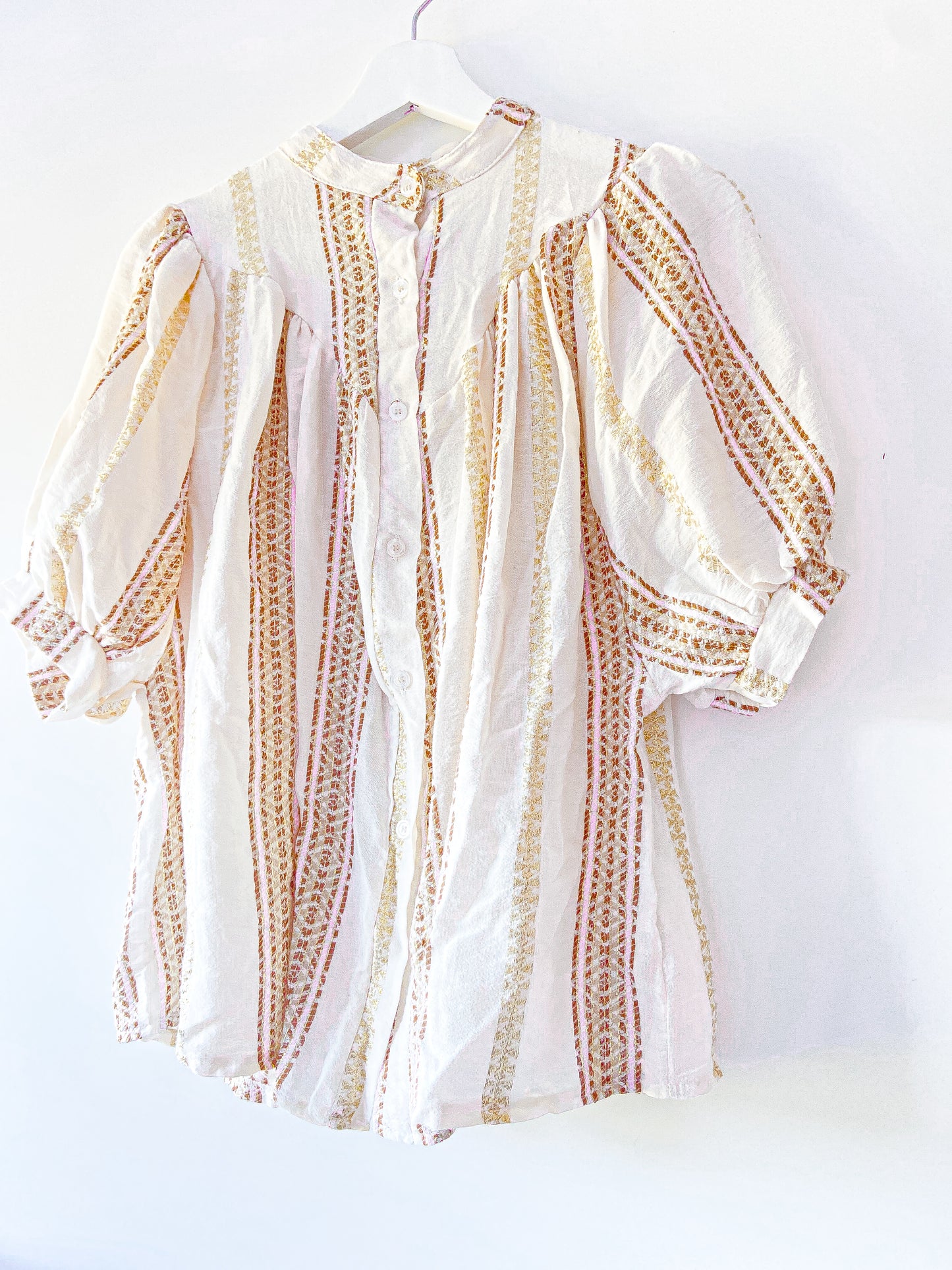 Blouse - Zoë metallic gold