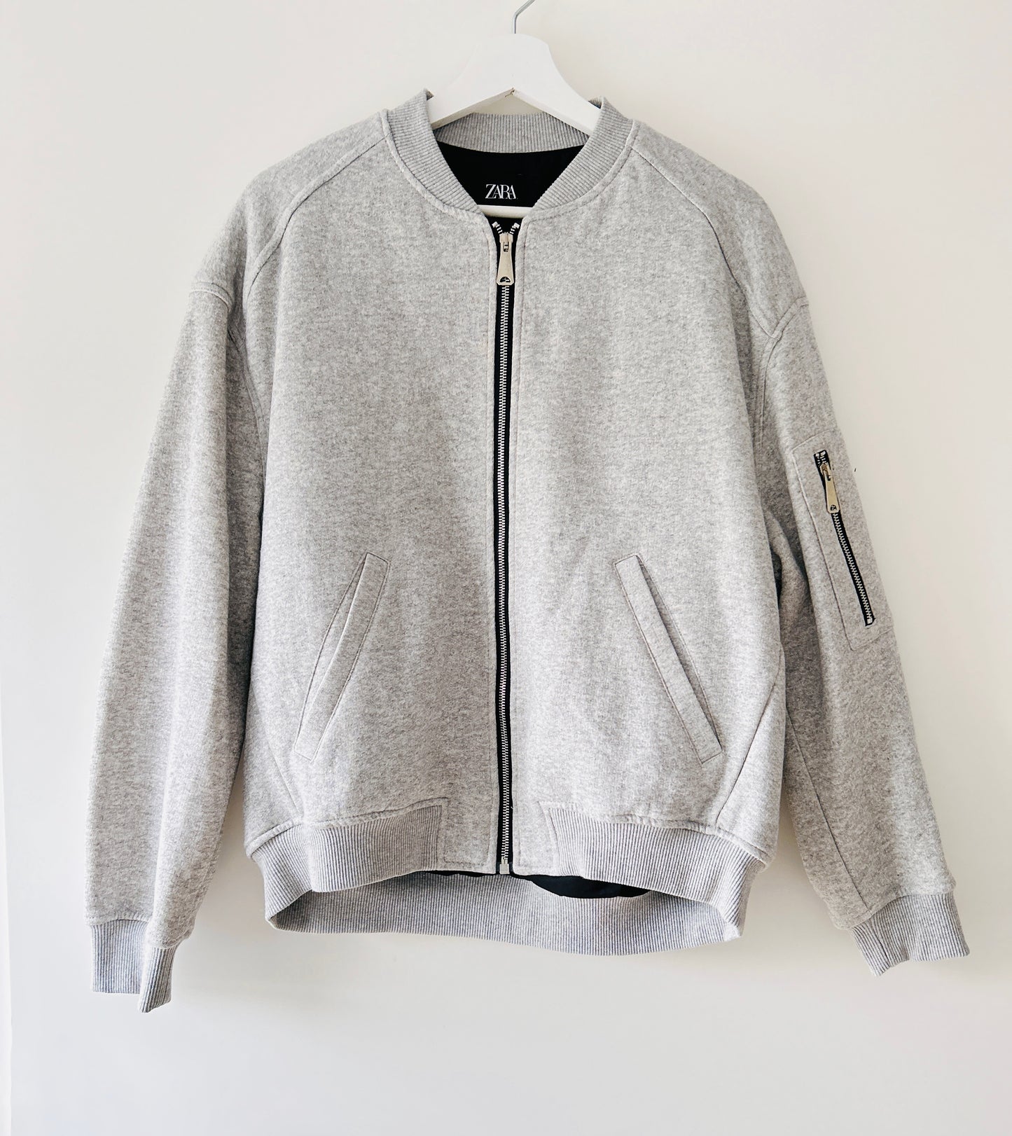 Cardigan sweat gris Zara