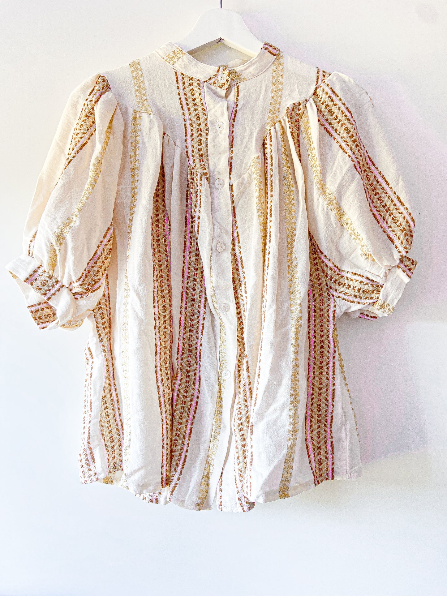 Blouse - Zoë metallic gold