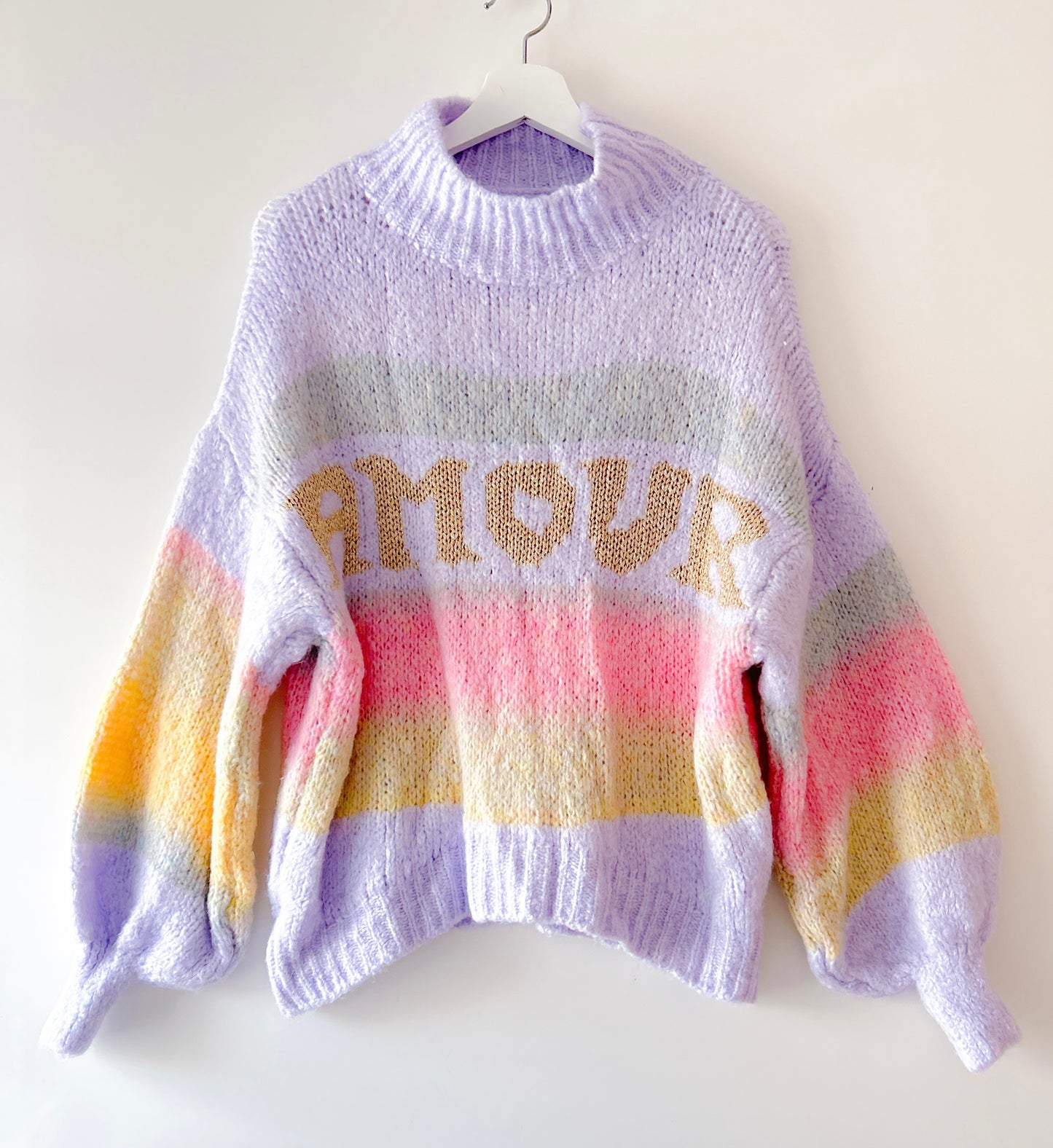 Knitted Turtleneck - Amour Pastel Lilac