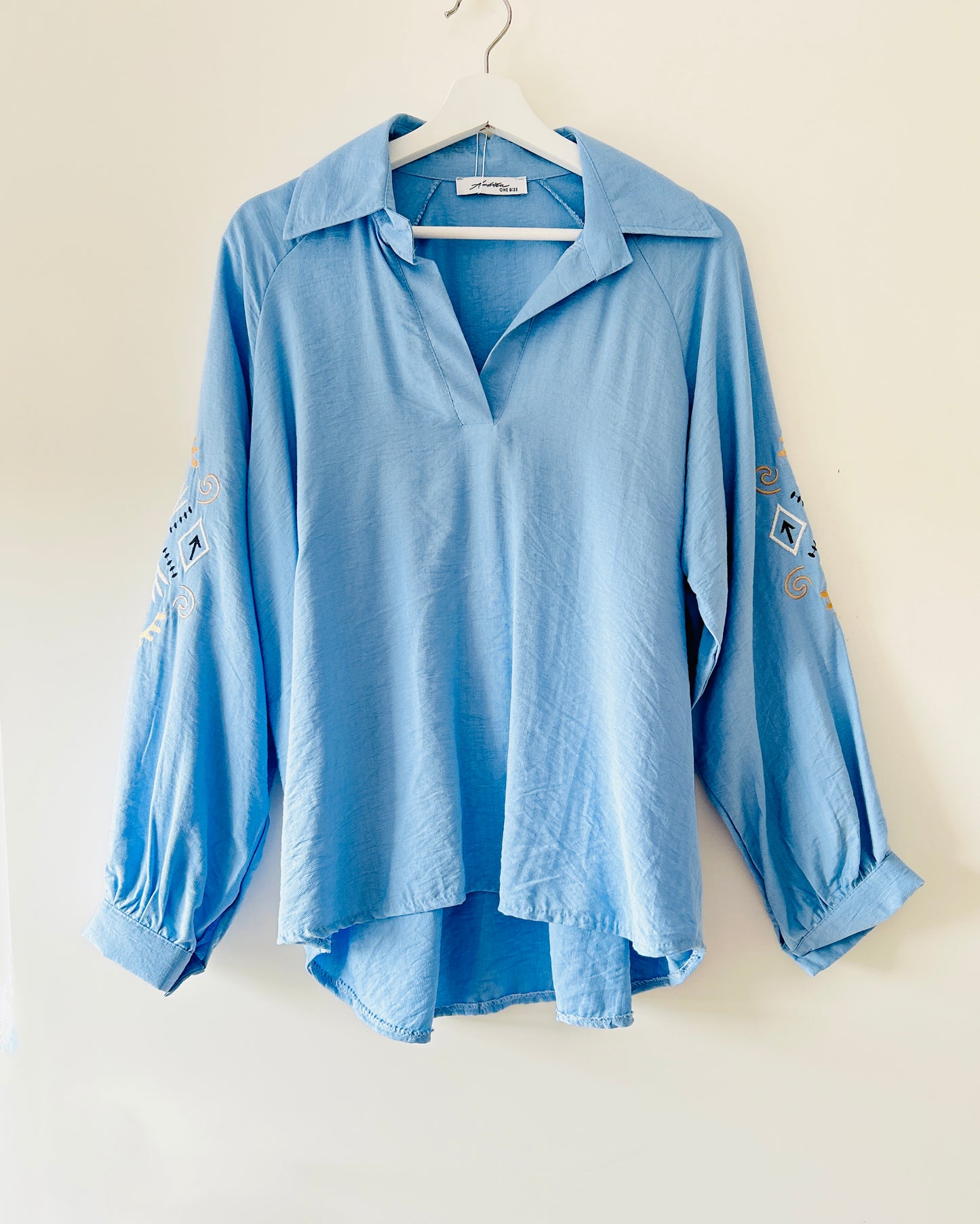 Blouse - Boho summer blauw