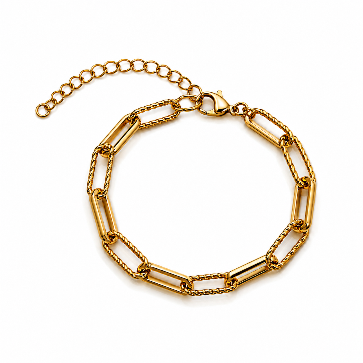 Golden twist armband