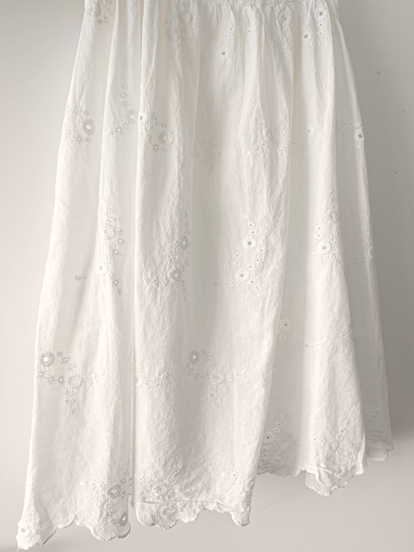 Zara white embroidered mini dress