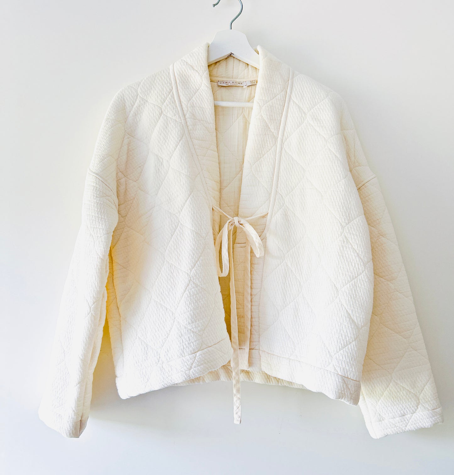 Cream kimono padded jacket Zara Home