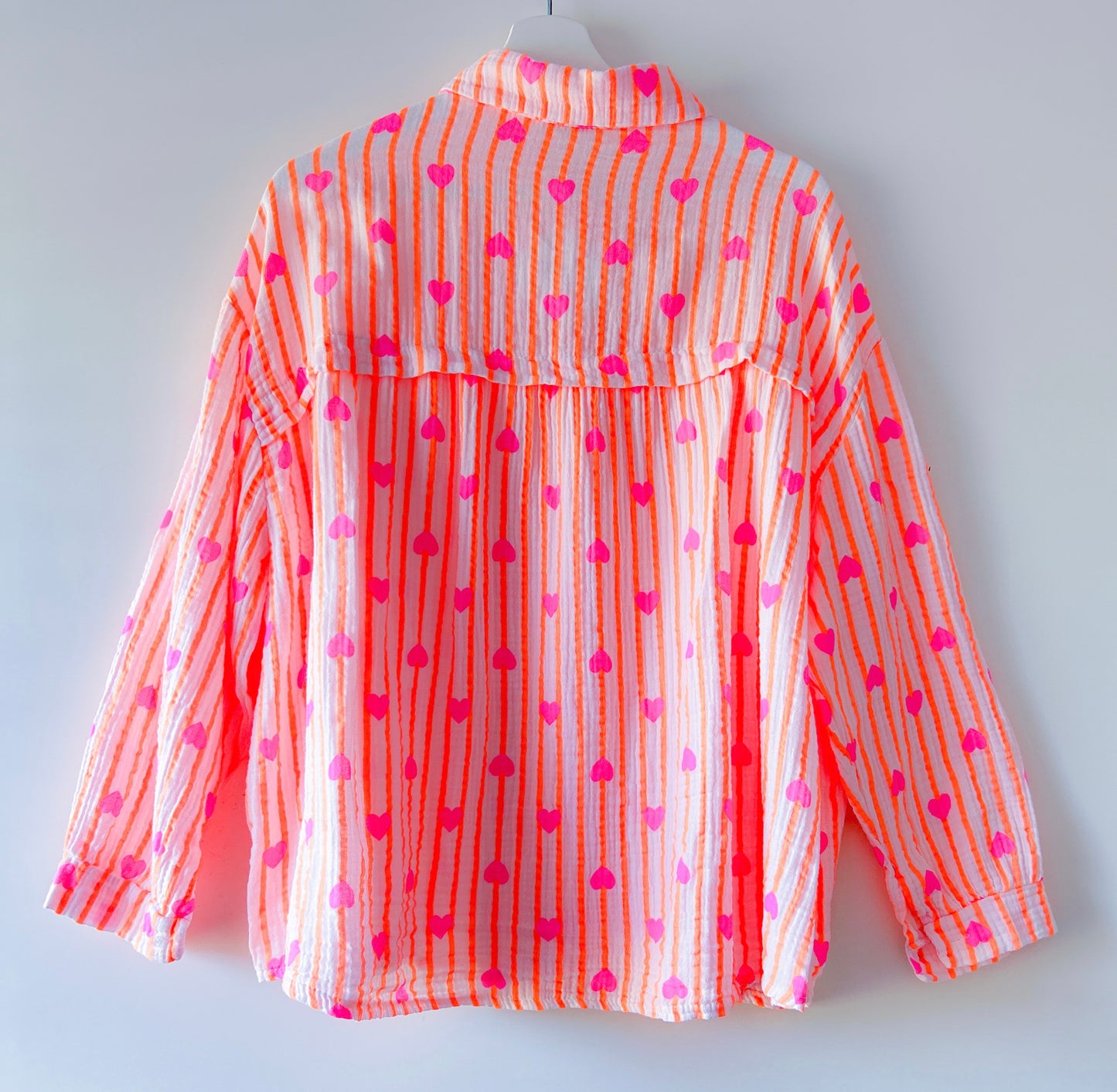 Blouse - Love March neon-oranje