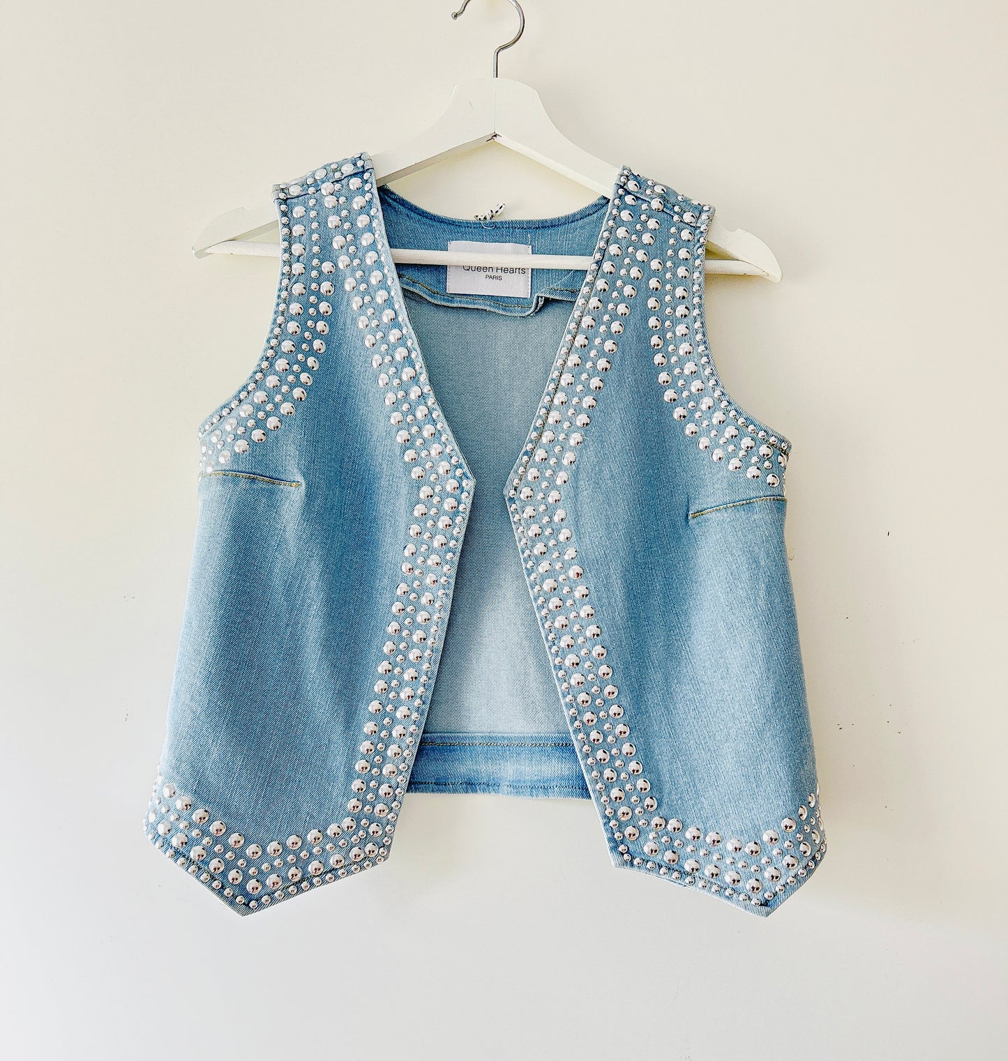 Gilet - Studded denim