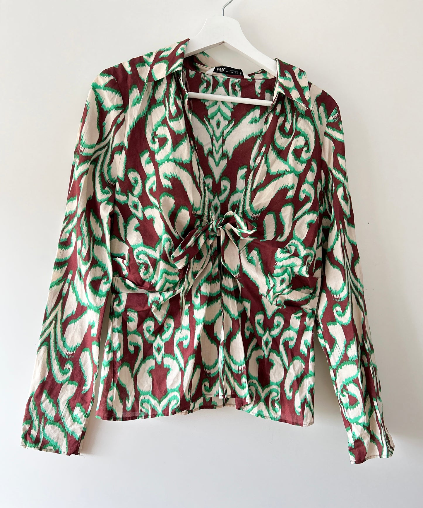 Chemisier vert Zara
