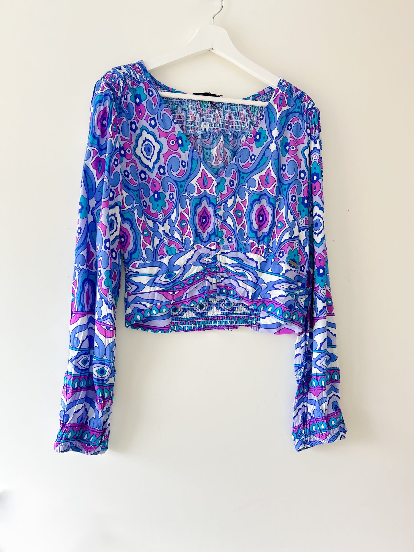 Crop top - Bella blauw