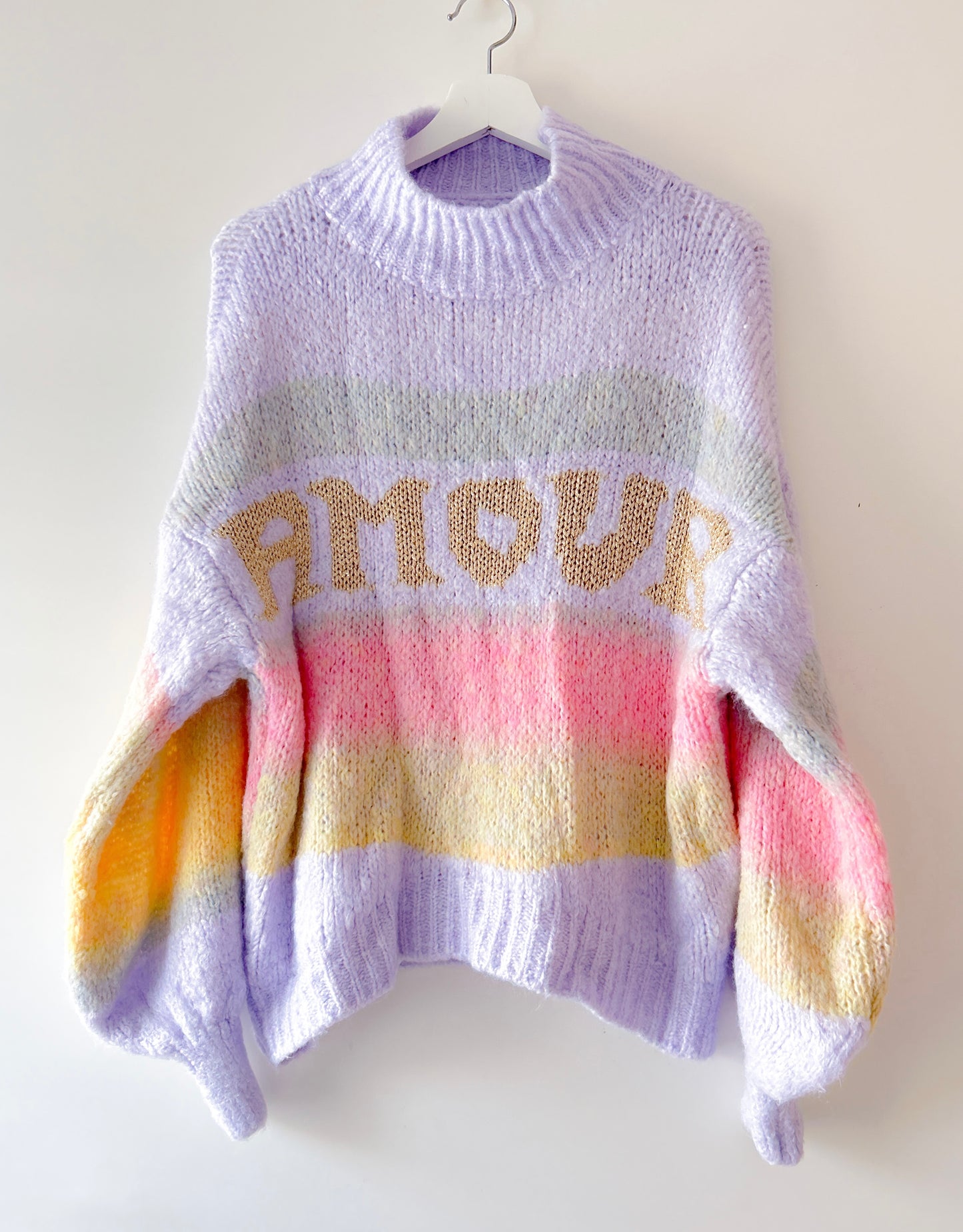 Knitted Turtleneck - Amour Pastel Lilac