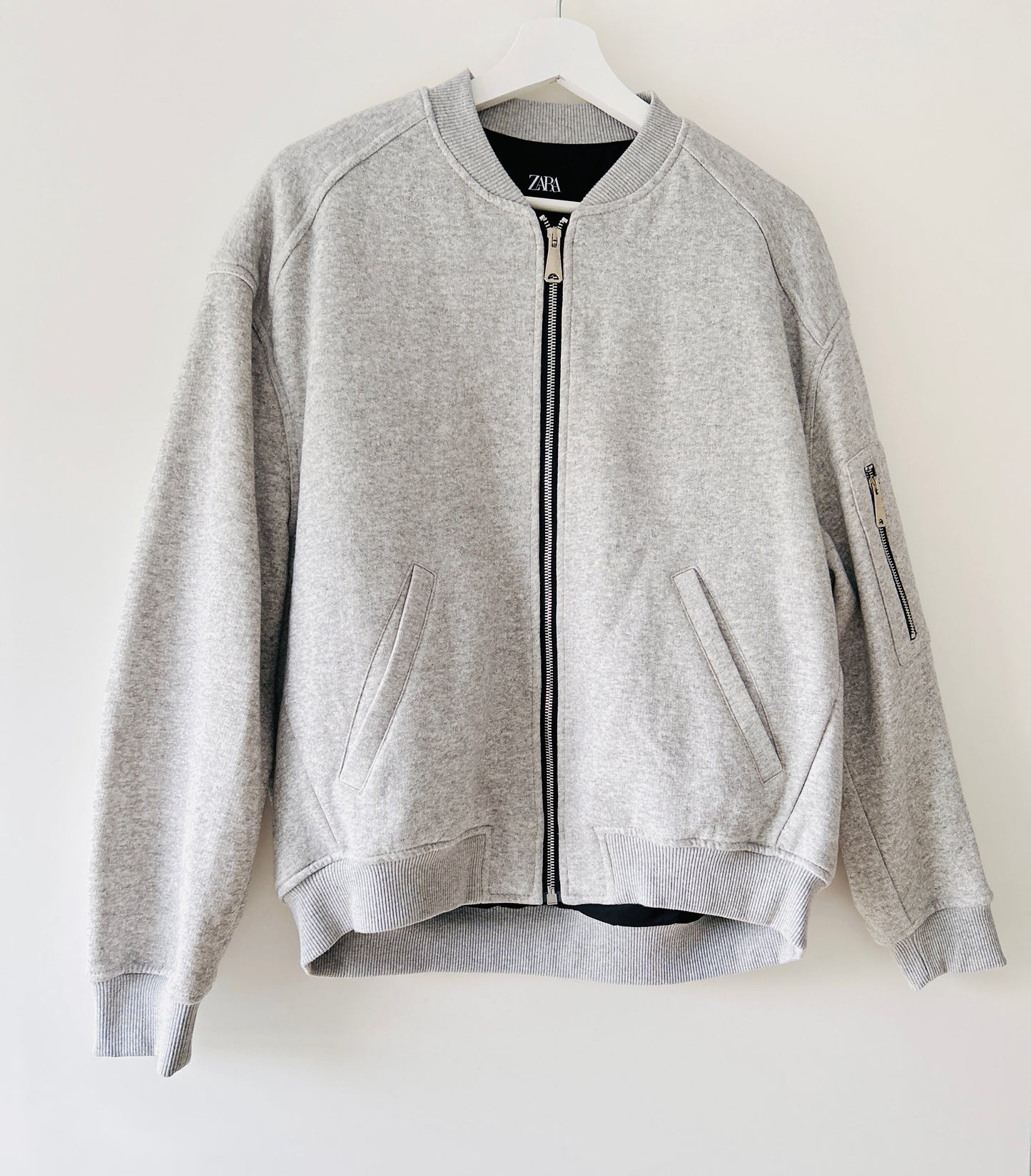 Cardigan sweat gris Zara
