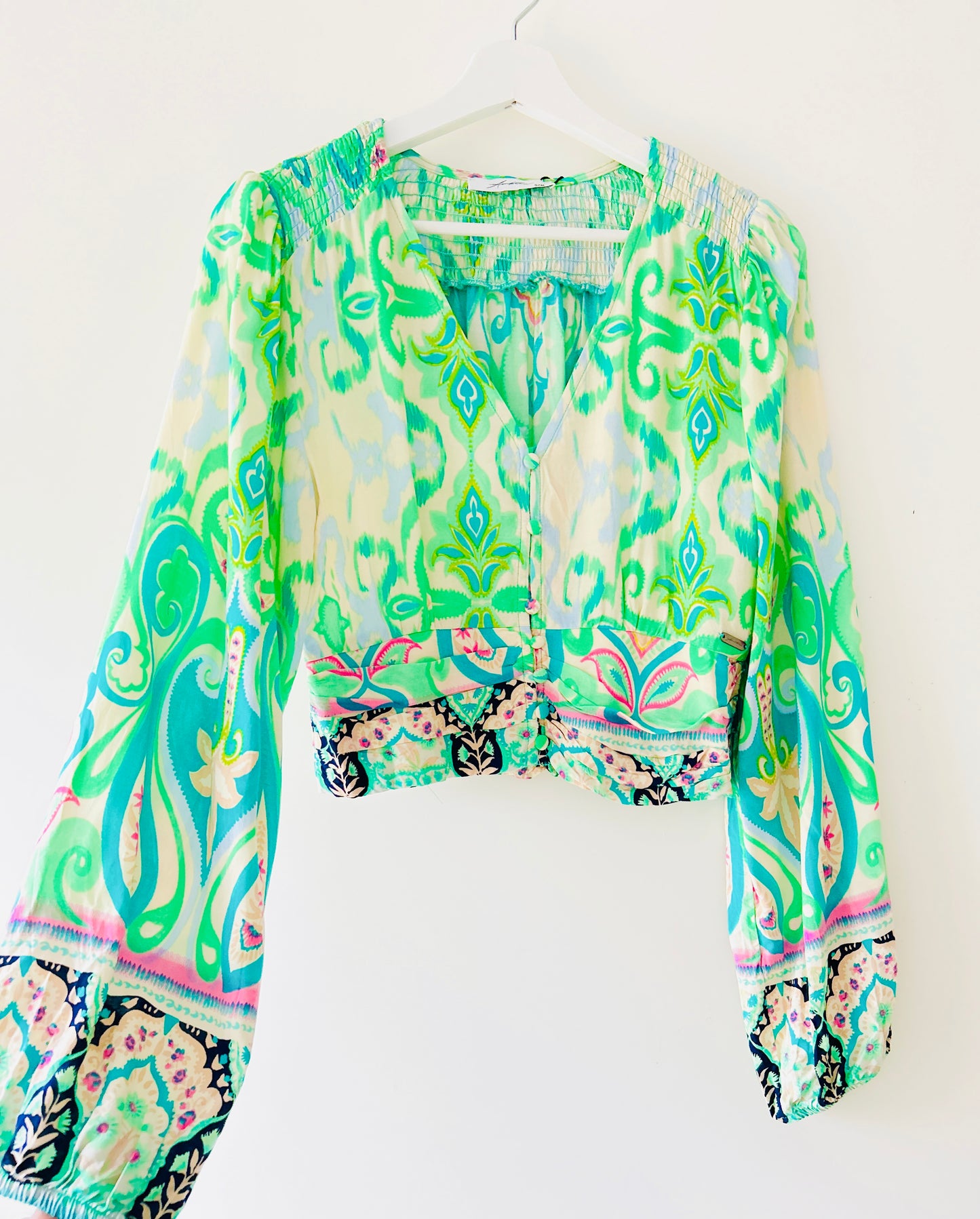 Crop top - Bella groen
