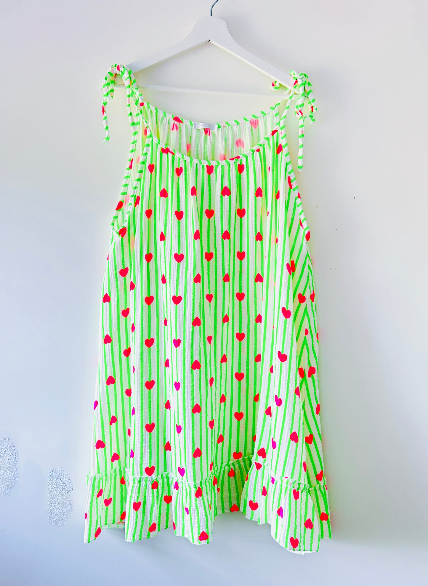 Jurk - Summer neon-groen