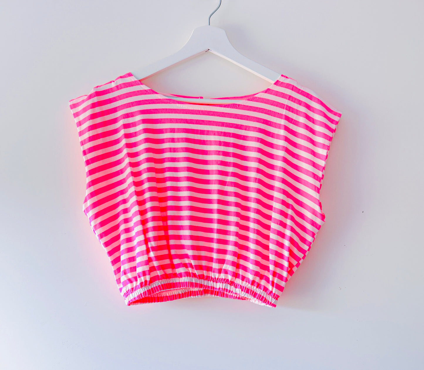 Tweedelige set - Neon-roze stripe