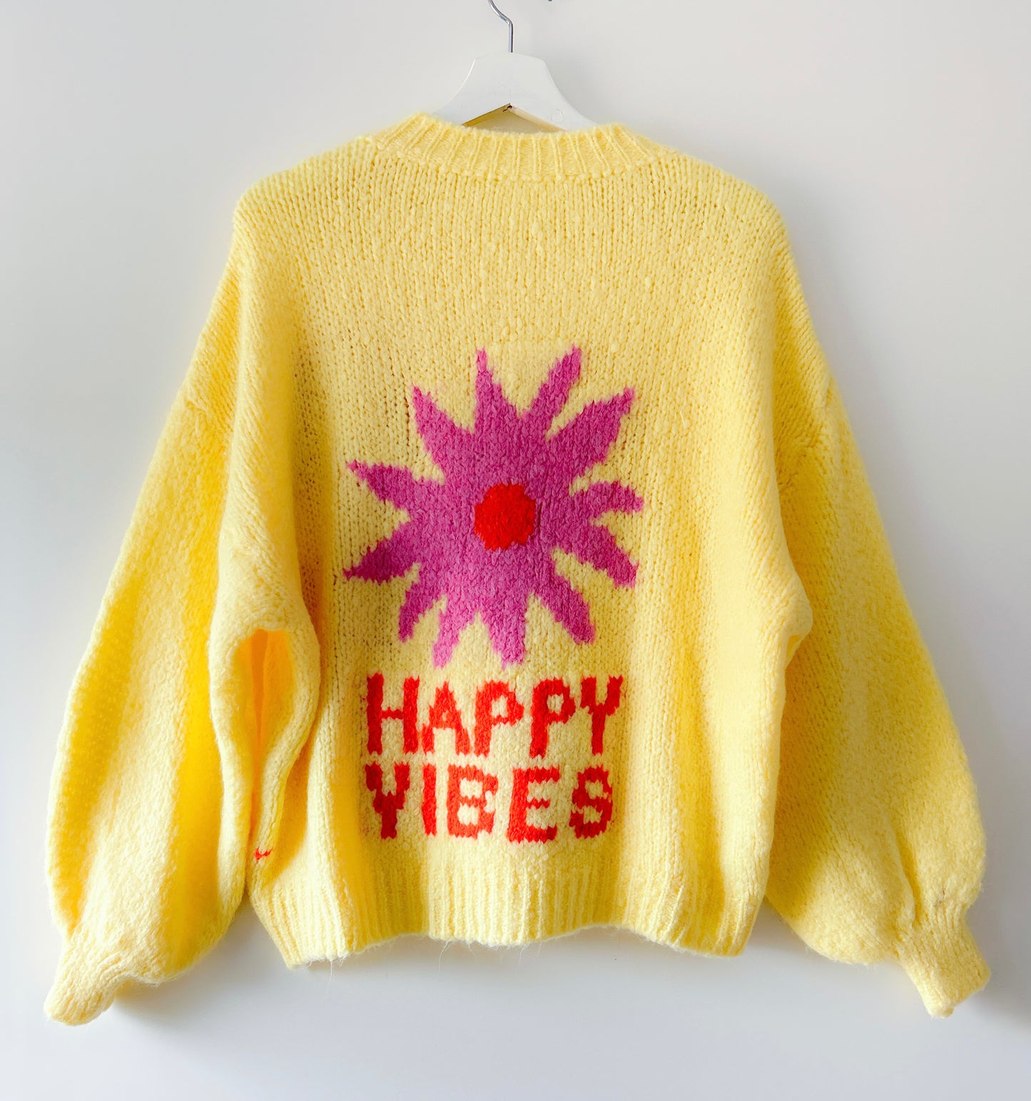Trui - Good Vibes geel
