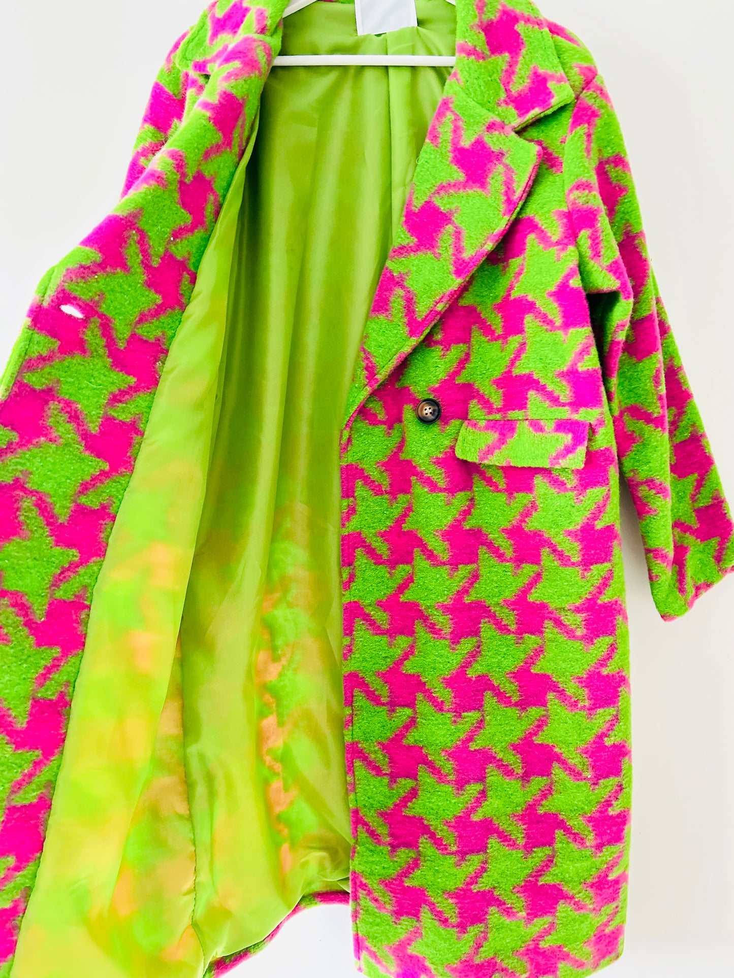 Jas - Eva roze/groen