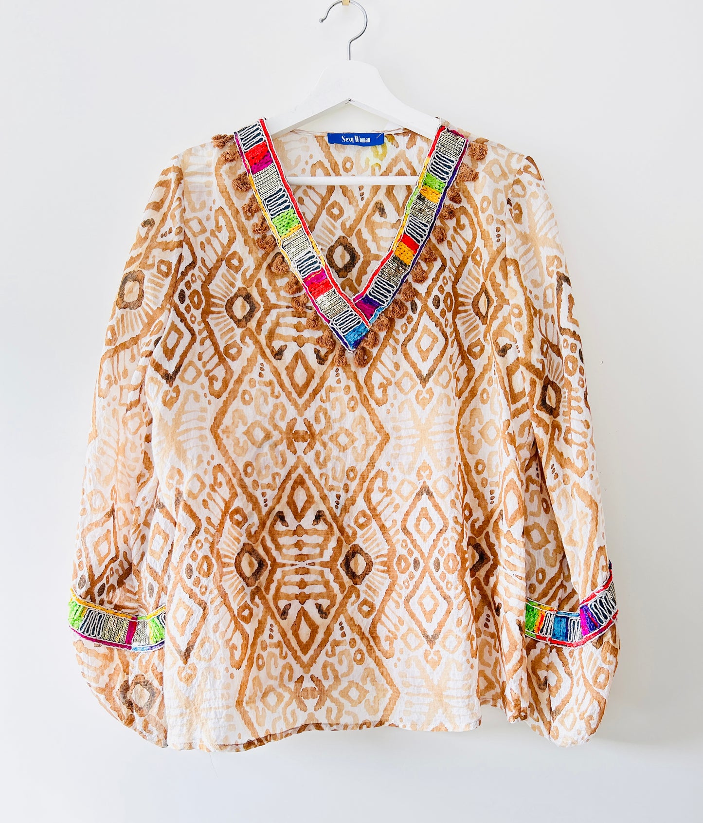 Blouse - Boho ibiza brown