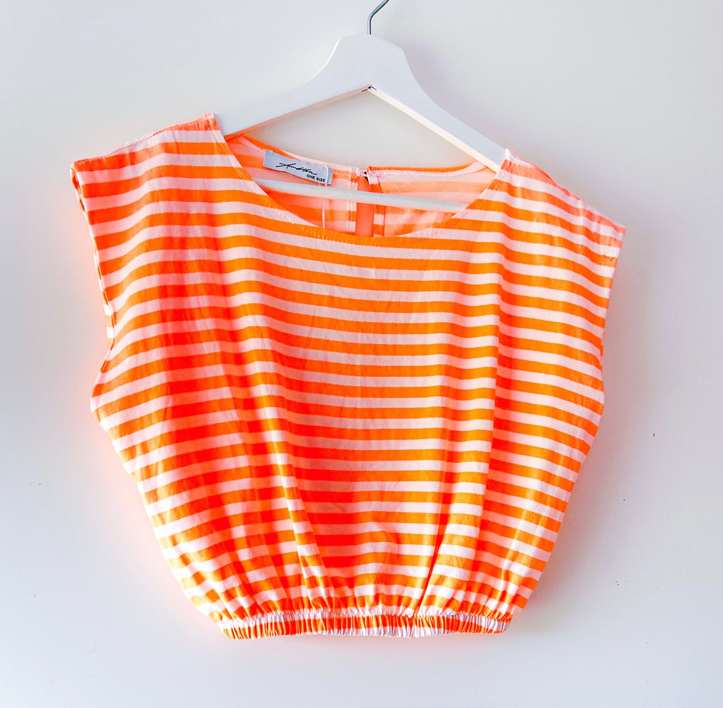 Tweedelige set - Neon-oranje stripe