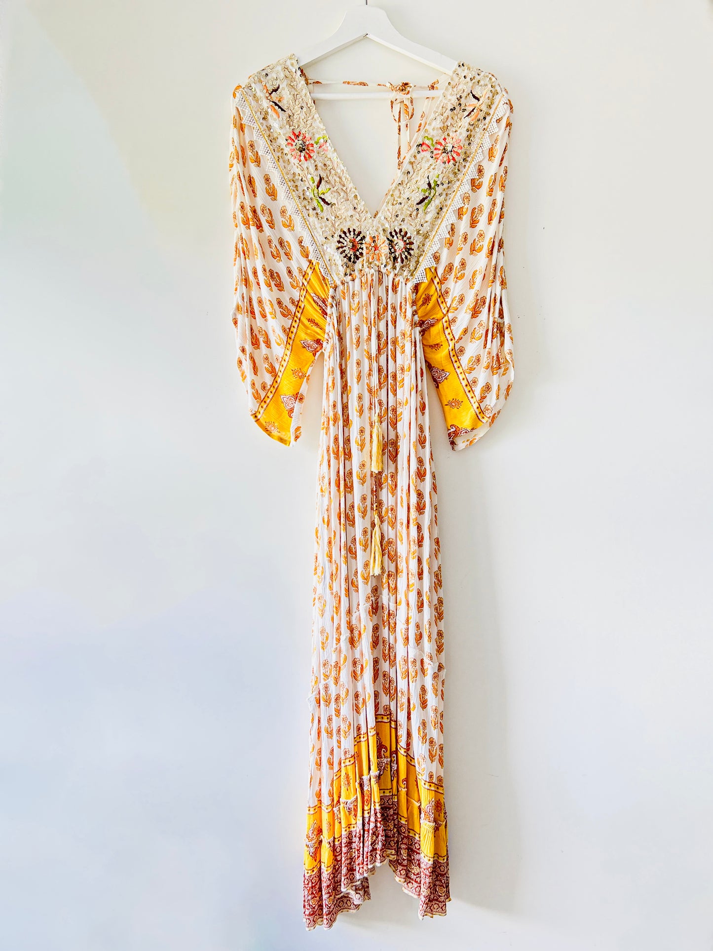 Jurk - Bohemian beach oranje