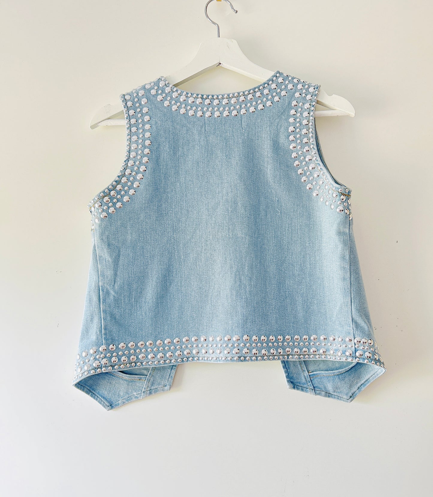 Gilet - Studded denim
