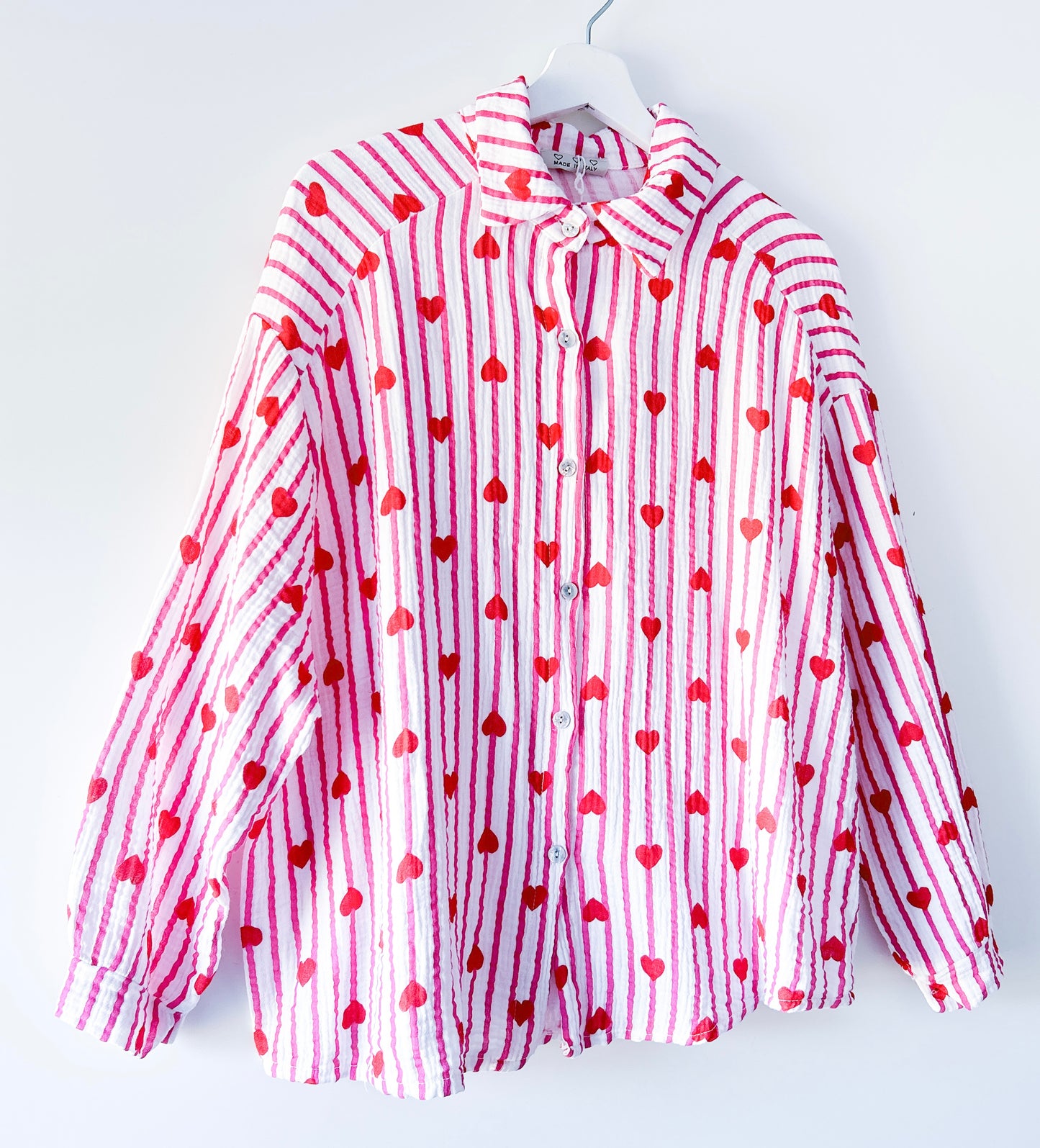Blouse - Love March fuchsia/rood