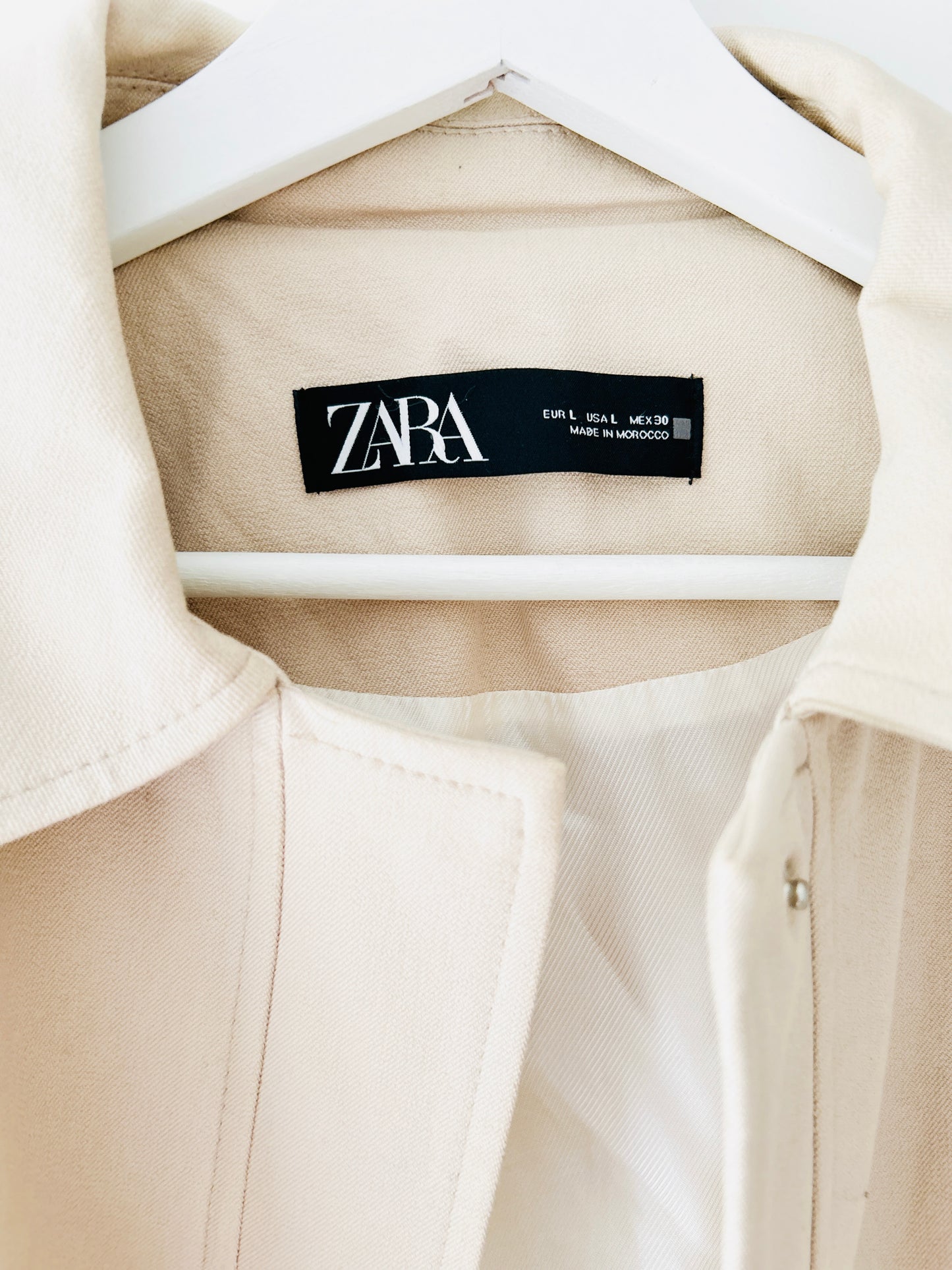 Veste bomber beige/crème Zara