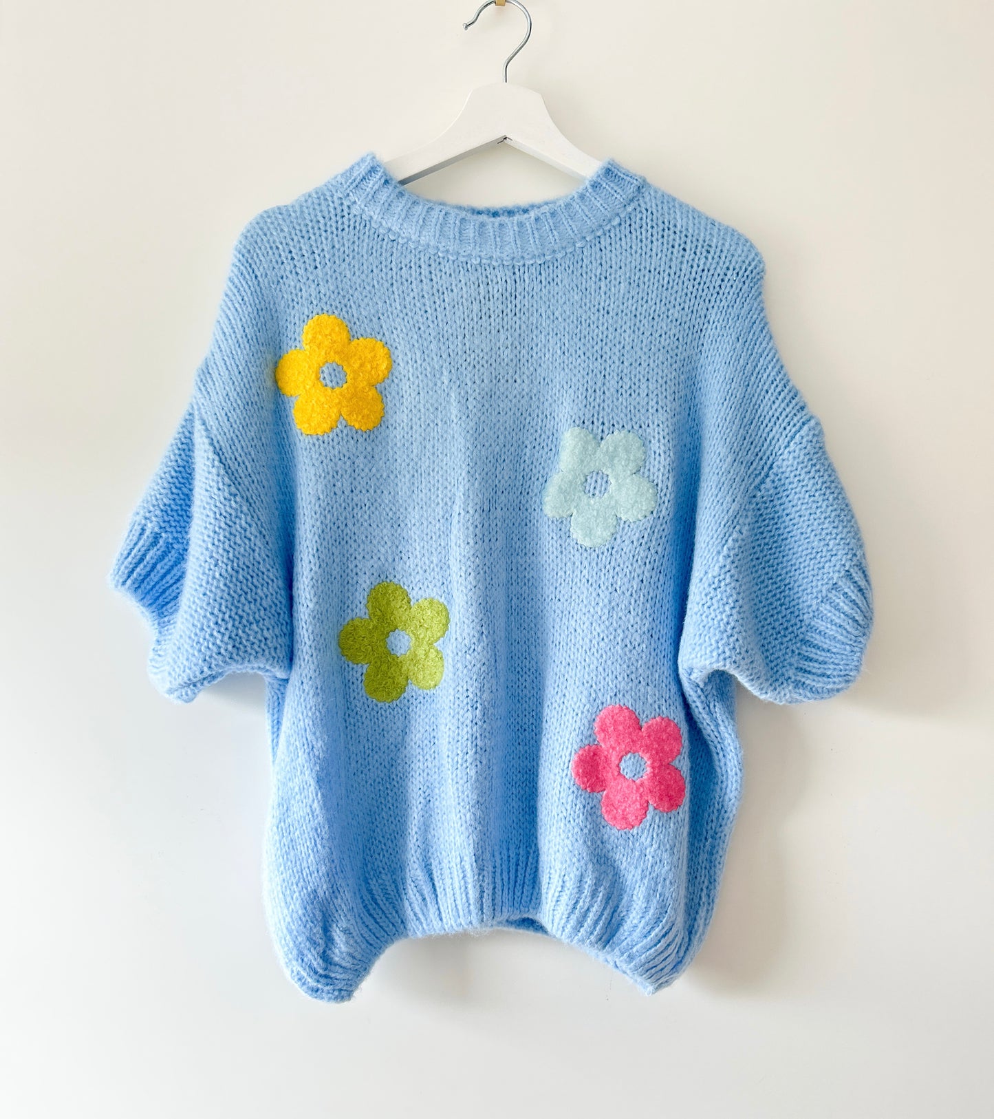 Trui - Flower blue