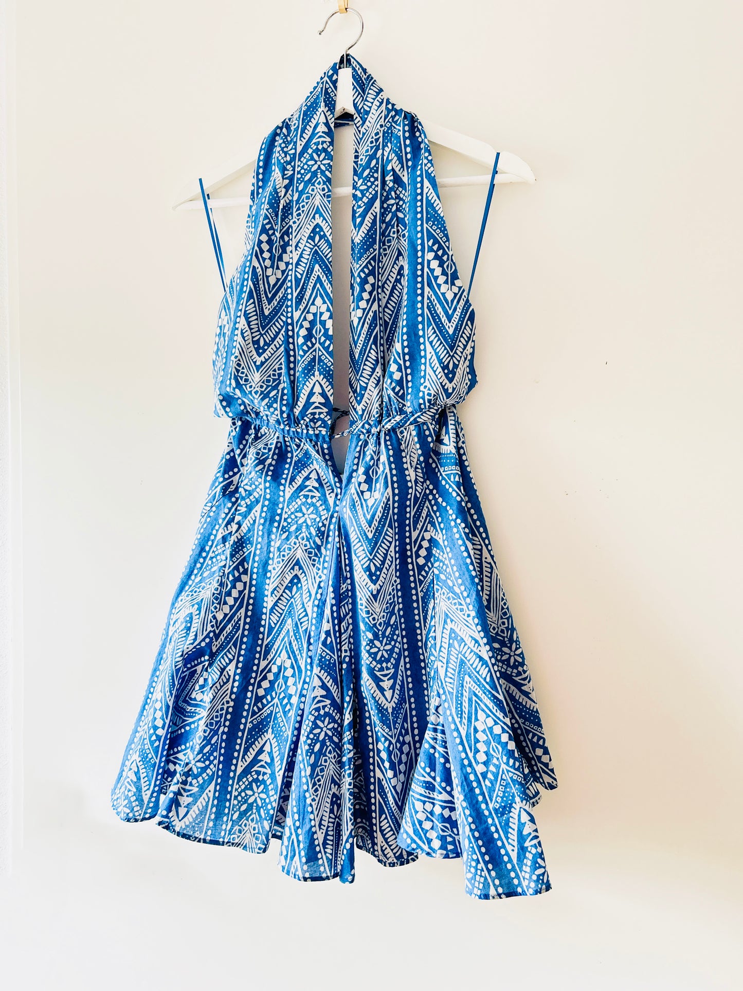 Mini-robe bleue Zara