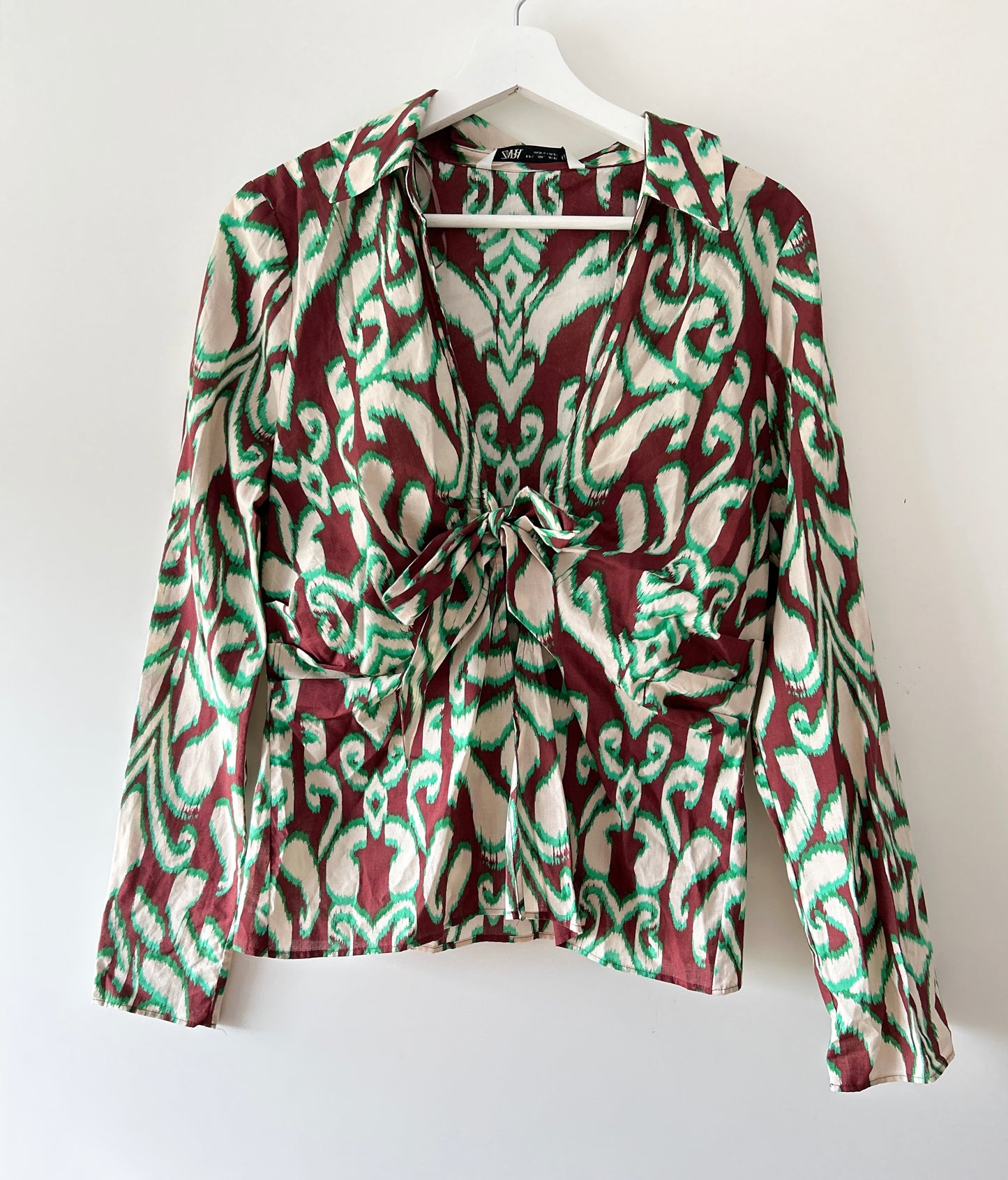 Chemisier vert Zara
