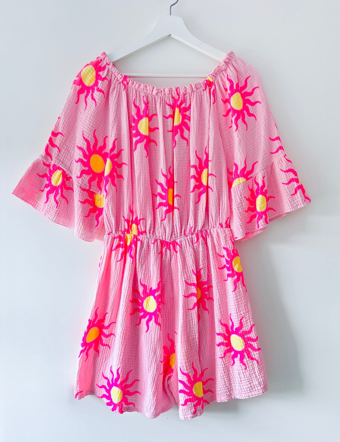 Playsuit - Sunny Neon-roze/geel