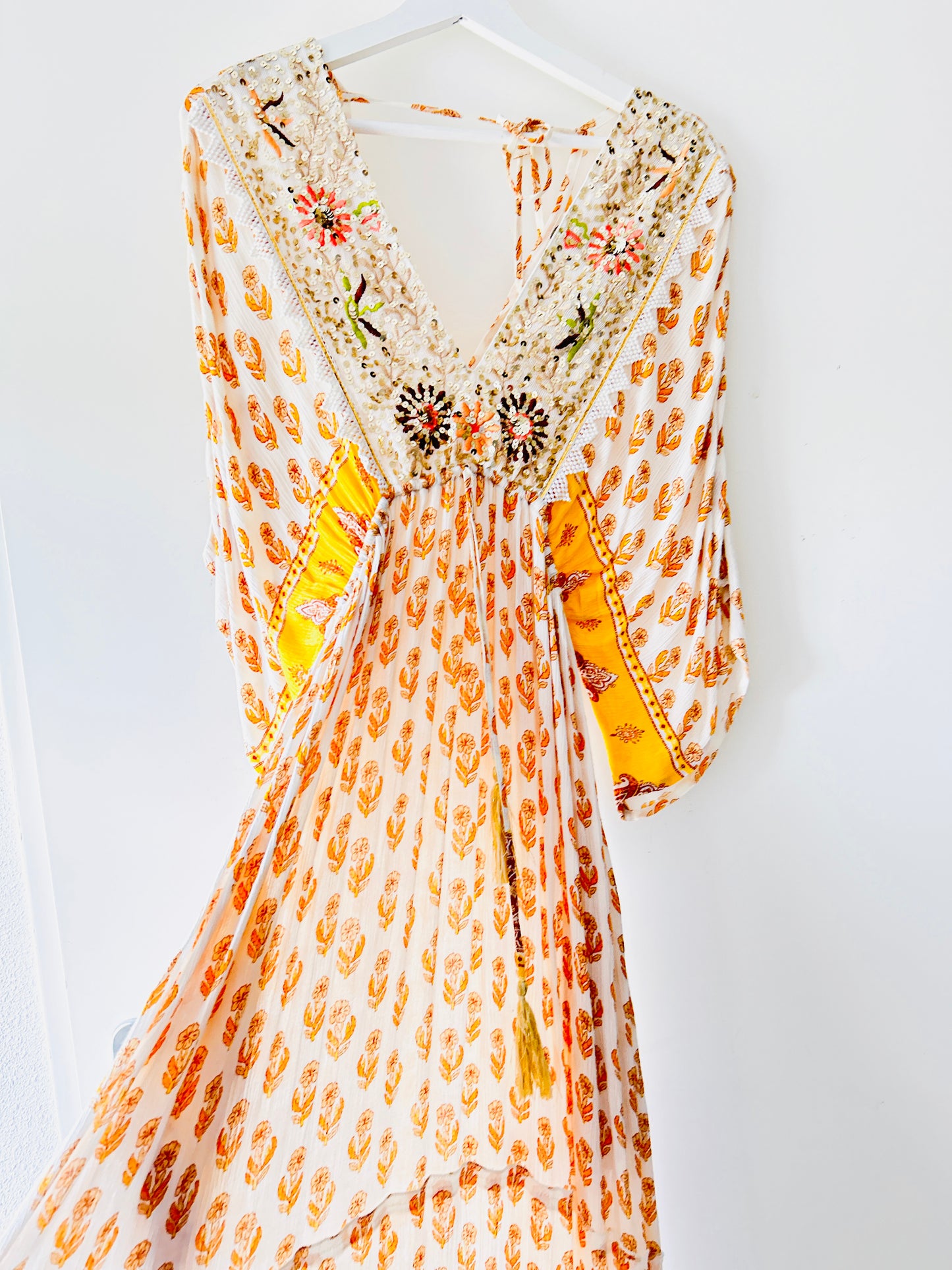 Jurk - Bohemian beach oranje