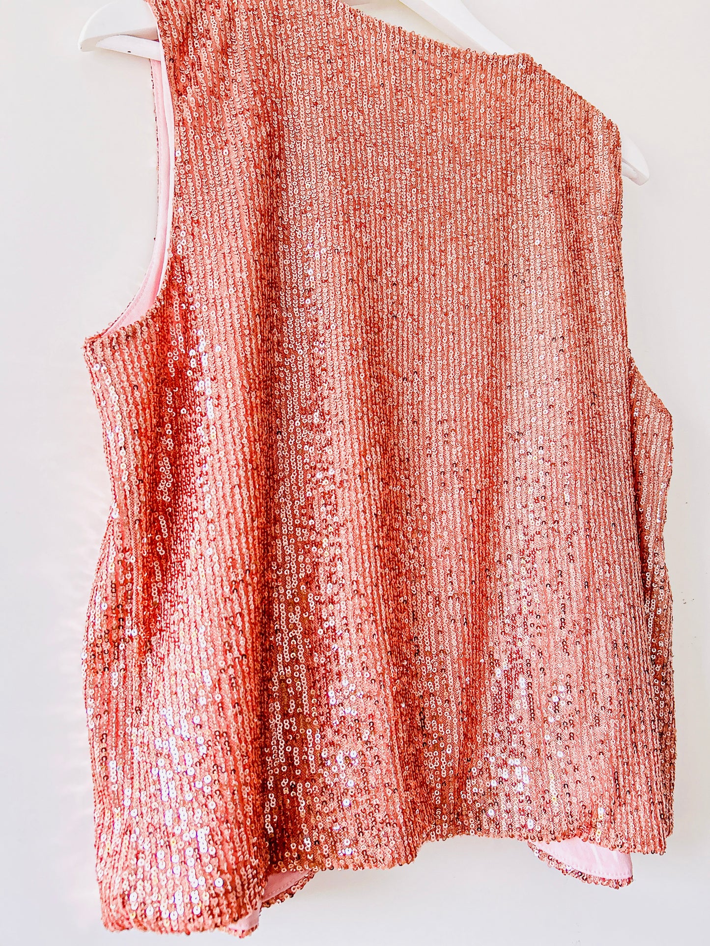 Gilet - rosé pailletten