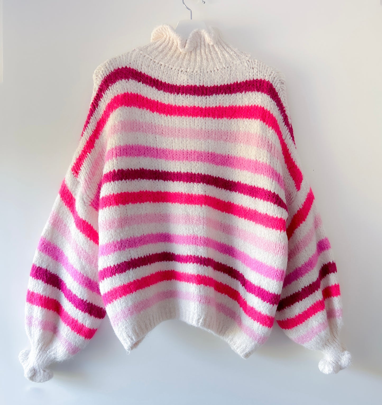 Vest - Ruffle chique roze streep