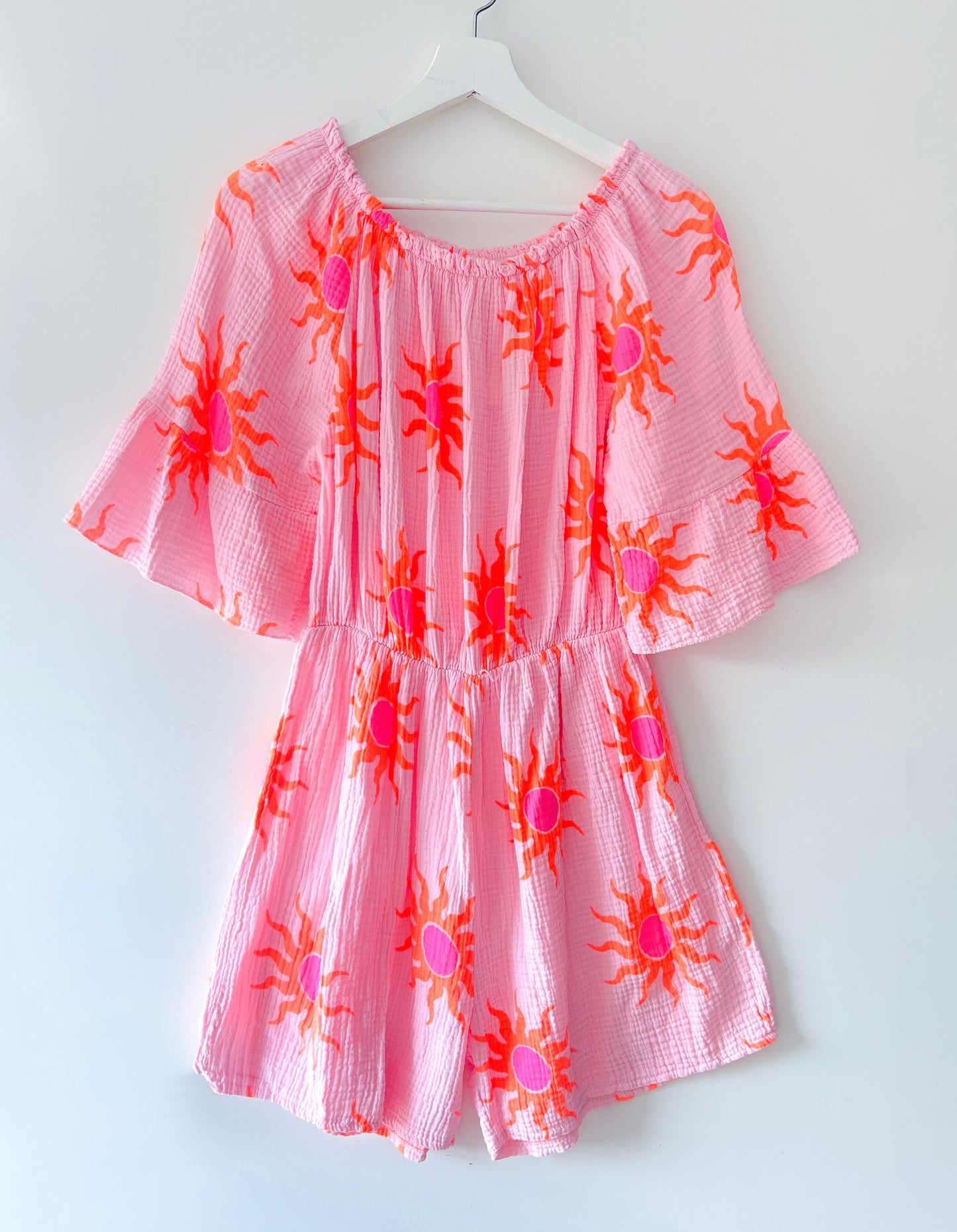 Playsuit - Sunny Neon-roze/oranje