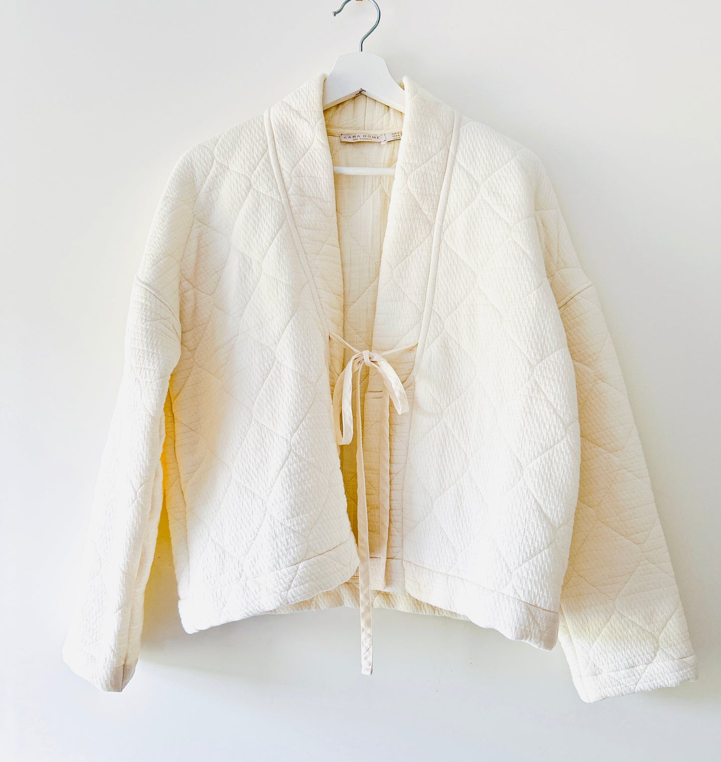 Cream kimono padded jacket Zara Home