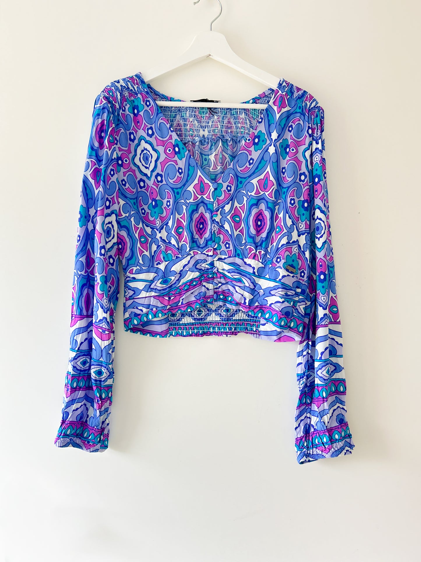 Crop top - Bella blauw